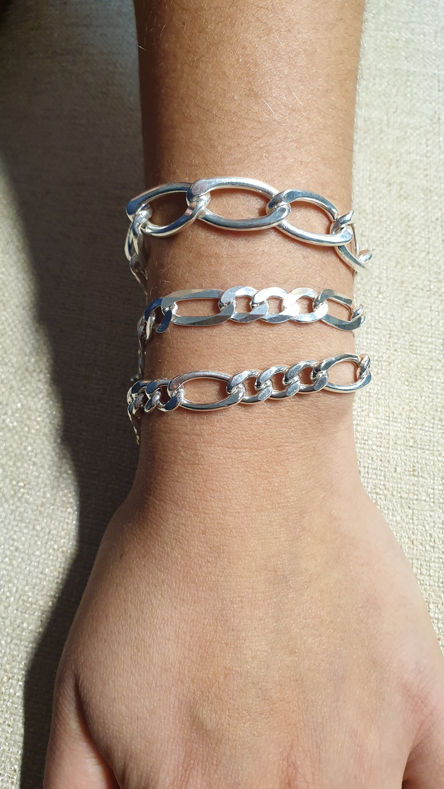 Unisex-Kettenarmband aus 925er Silber.