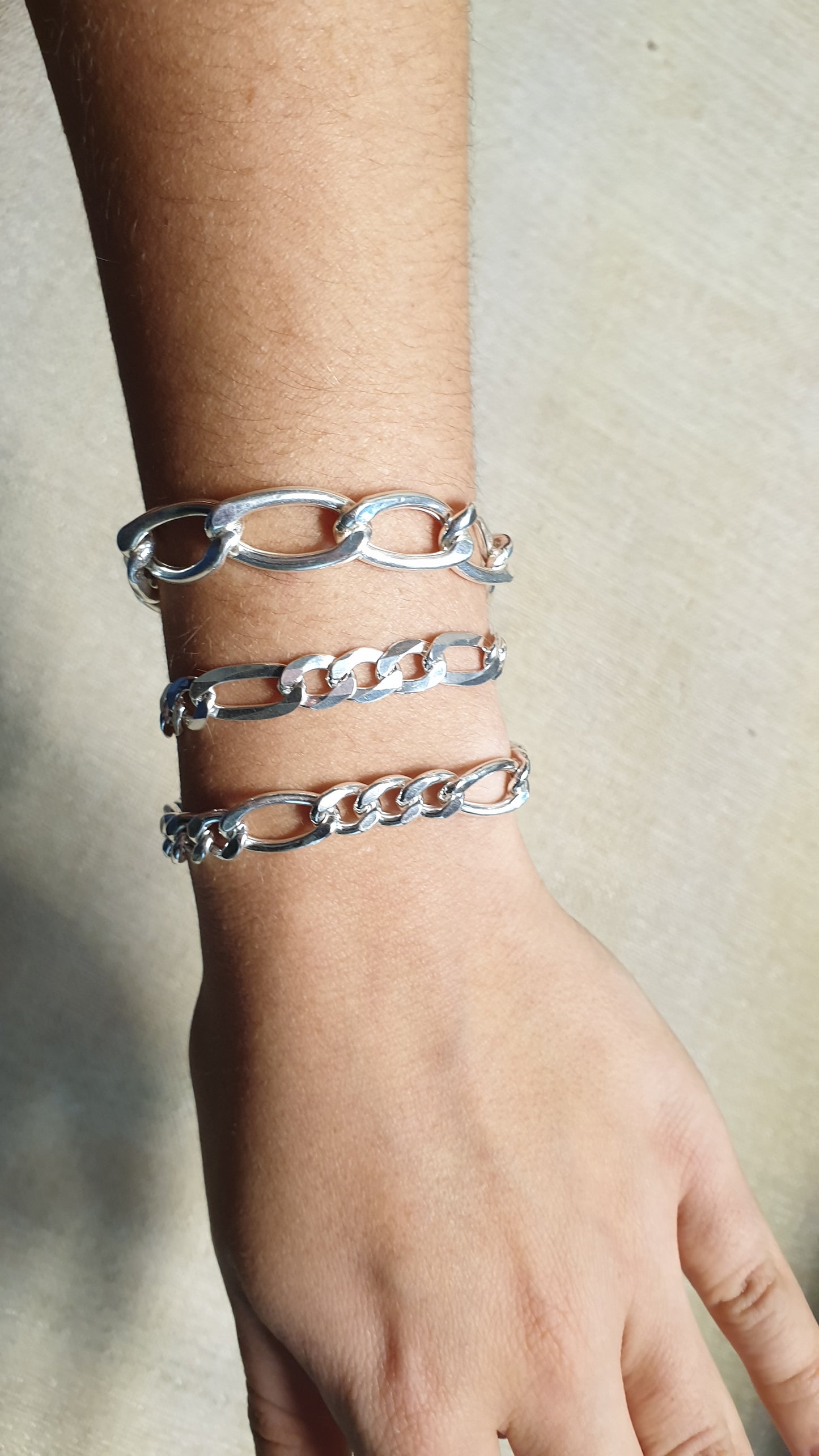 Unisex-Kettenarmband aus 925er Silber.