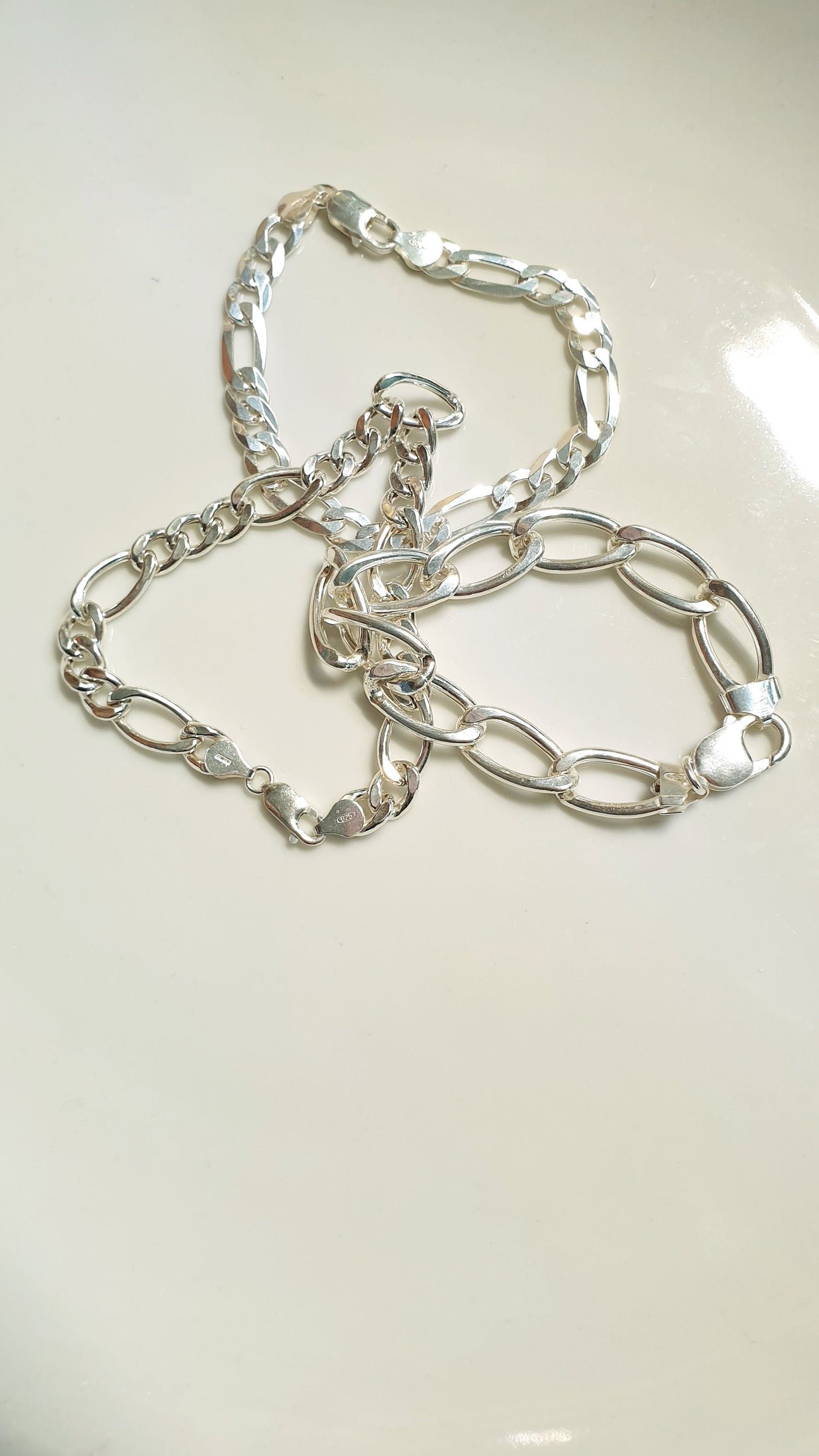 Unisex-Kettenarmband aus 925er Silber.