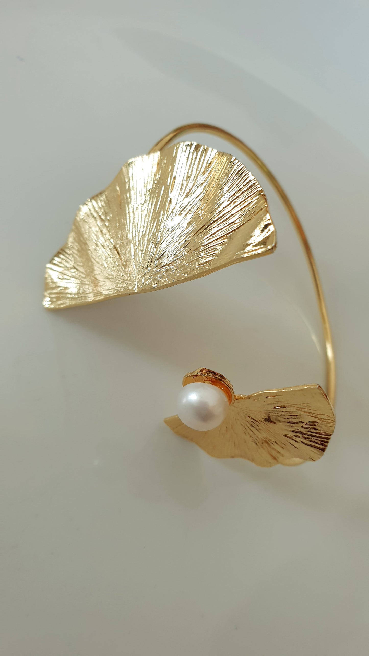 Bracciale ottone regalabile con perla