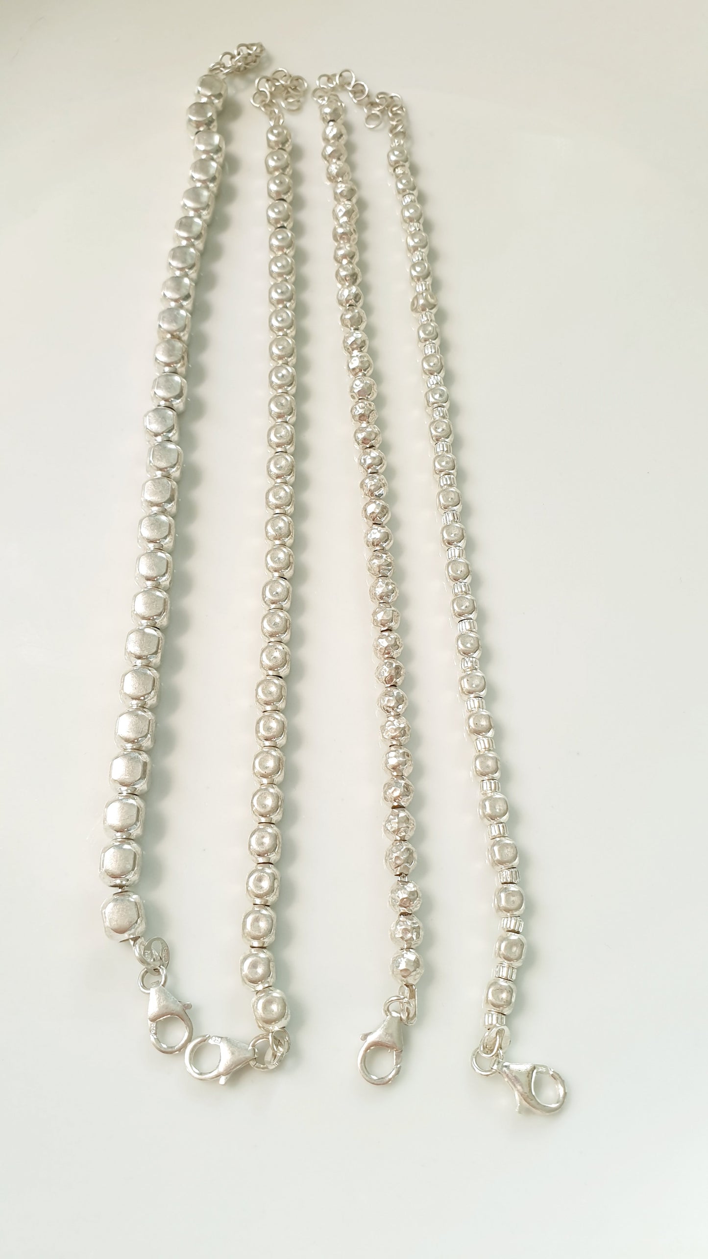 Bracciali argento 925,anallergico, regolabili