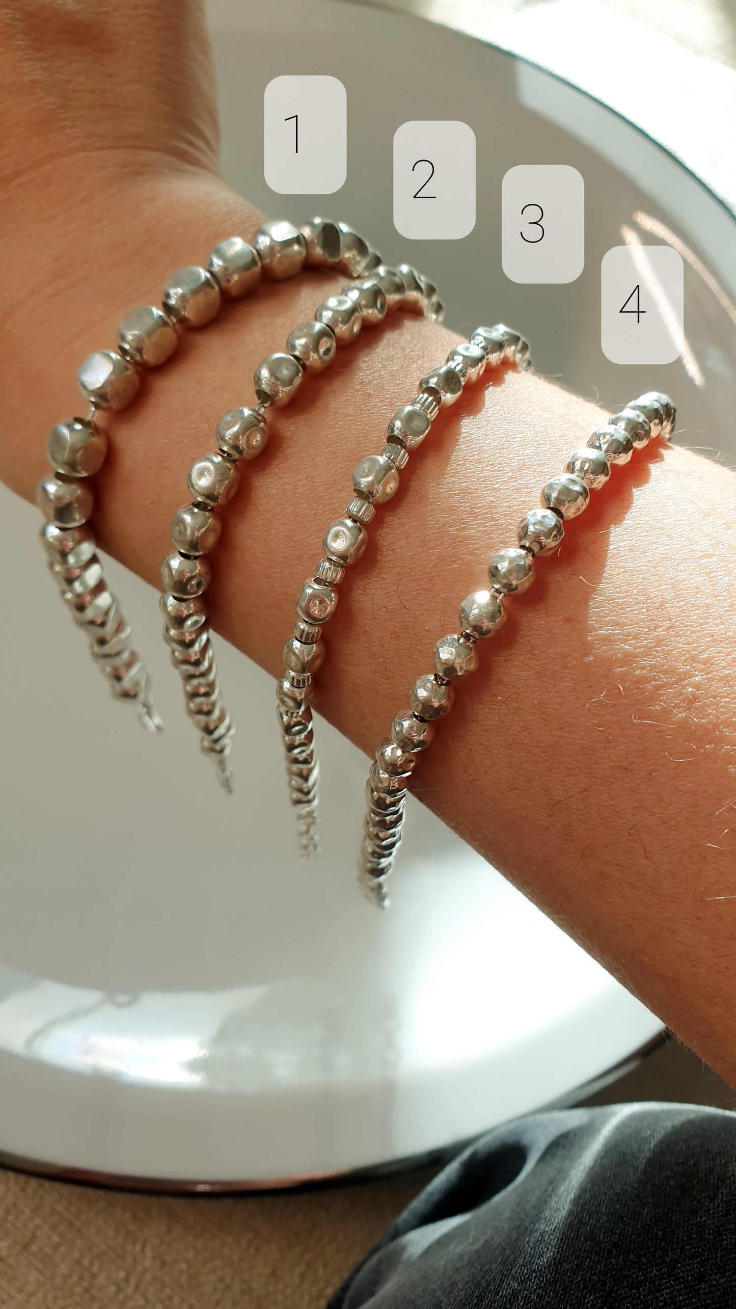 Bracciali argento 925,anallergico, regolabili