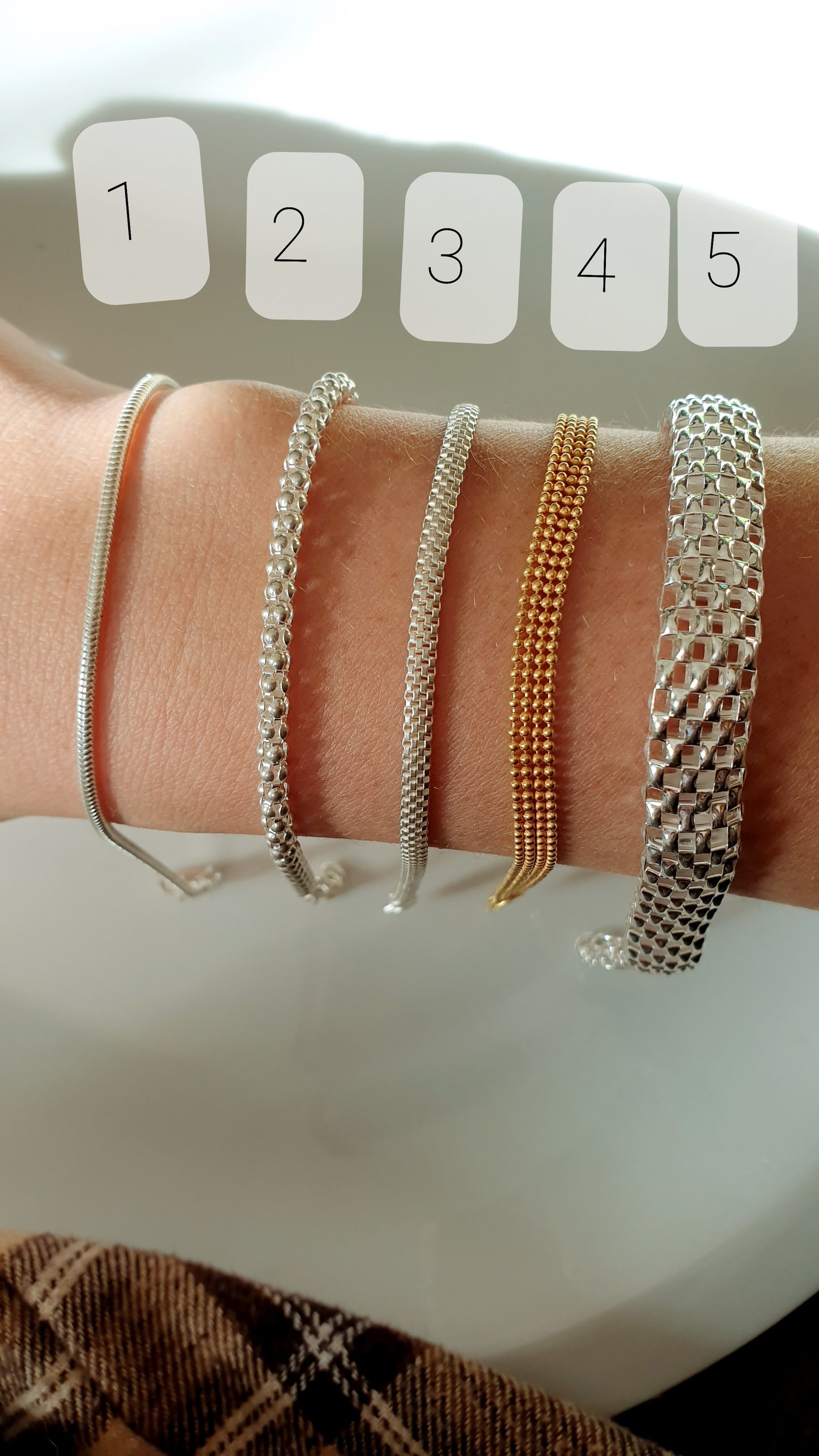 Bracciali argento 925, anallergico, regolabile