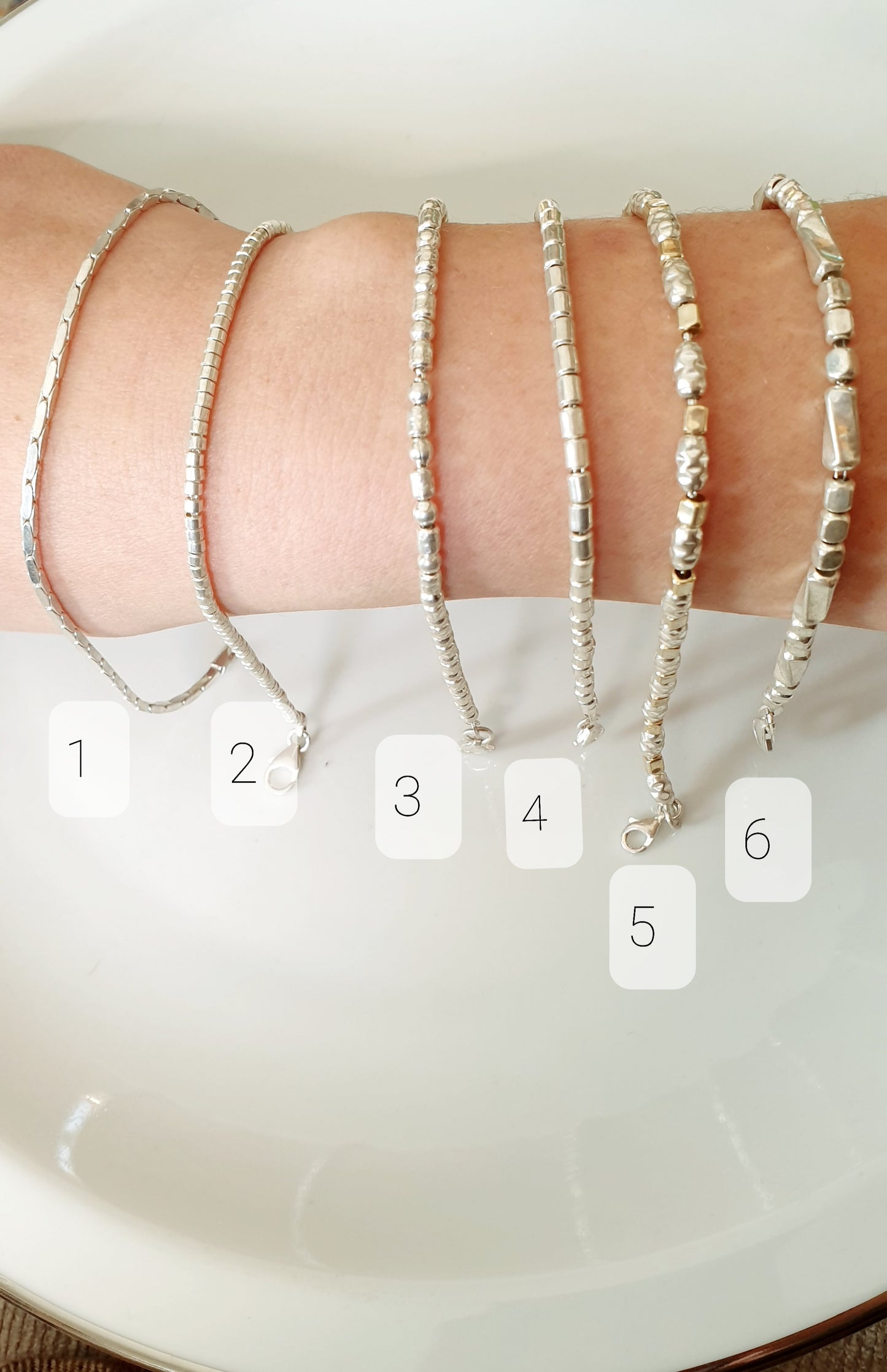 Bracciali argento 925, anallergici, regolabili