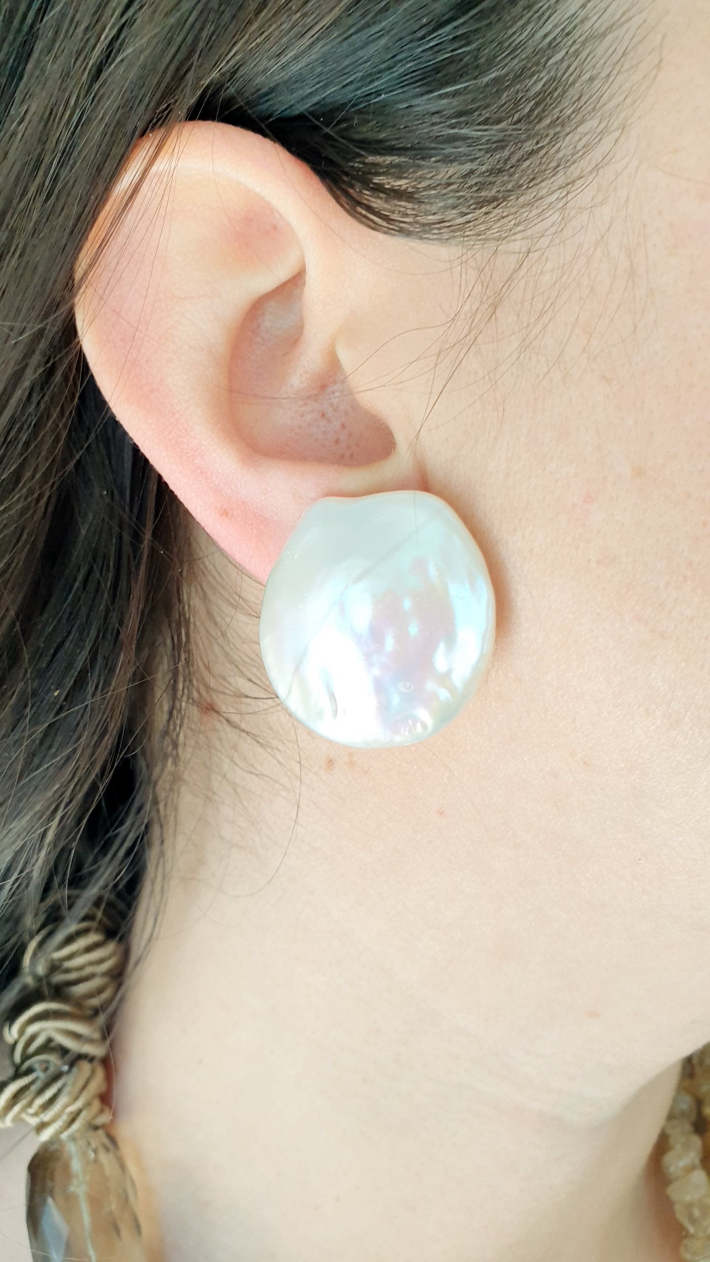 Orecchini a clip con perle barocche