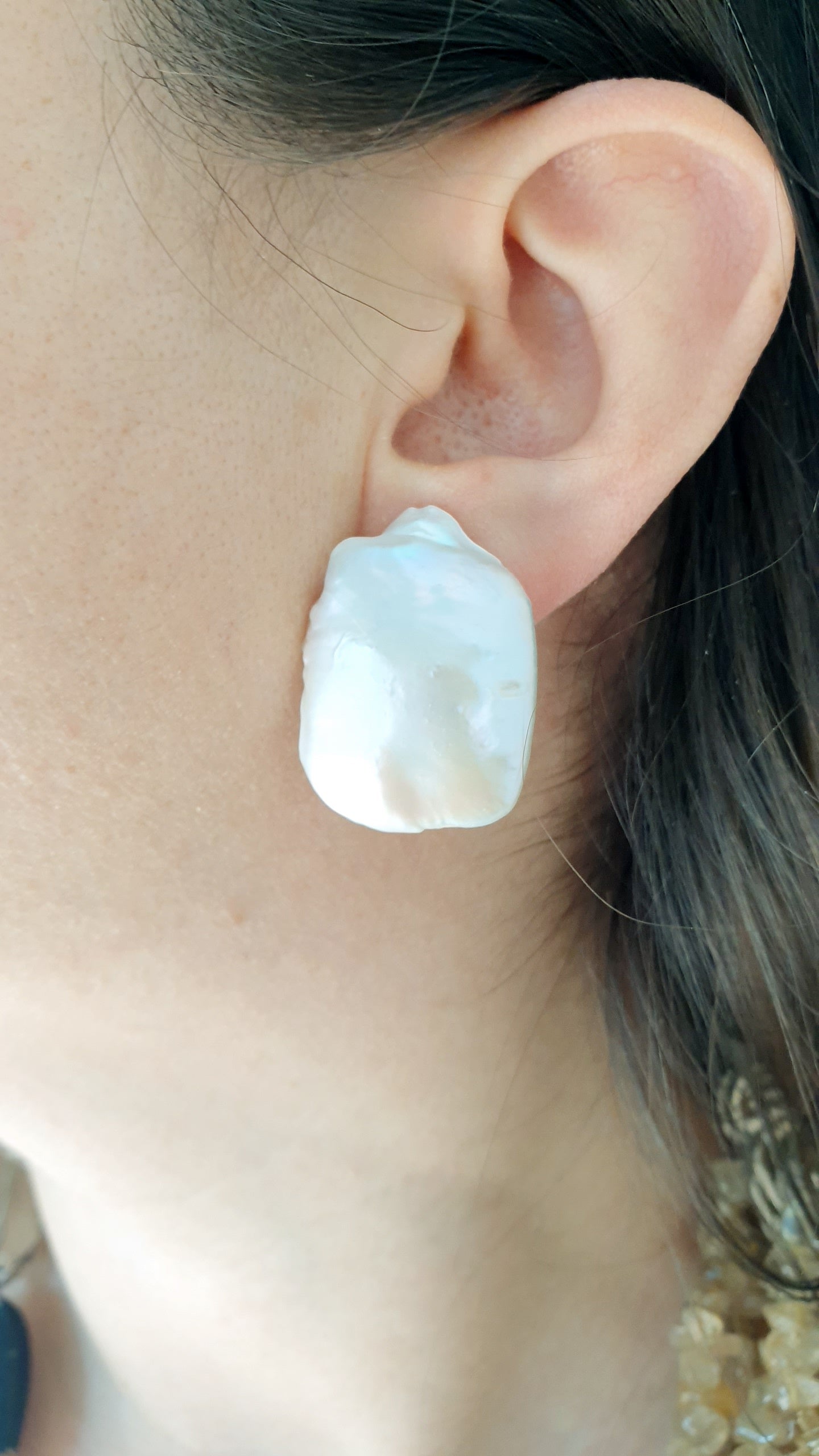 Orecchini a clip con perle barocche