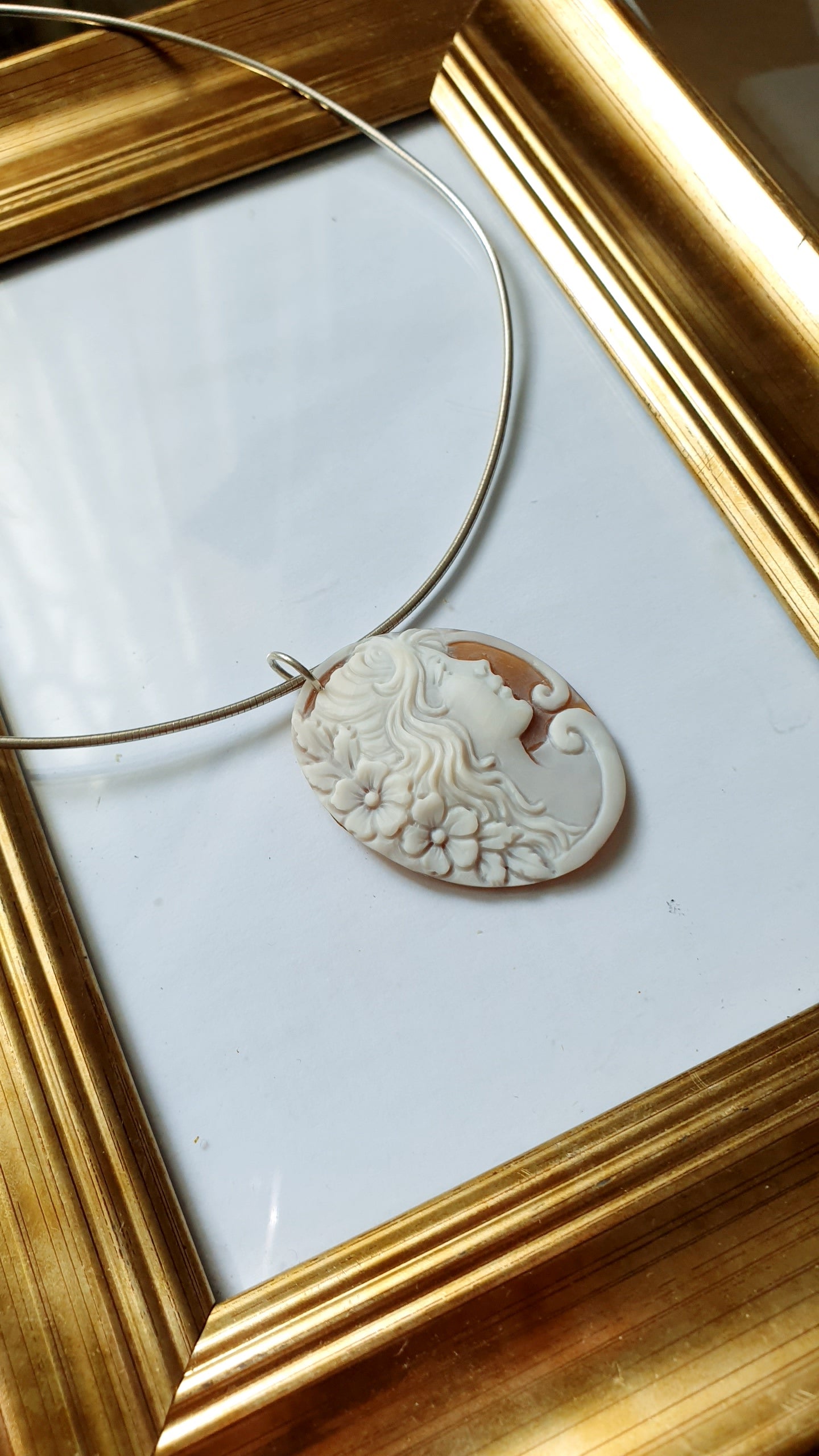 Girocollo in argento con cammeo originale