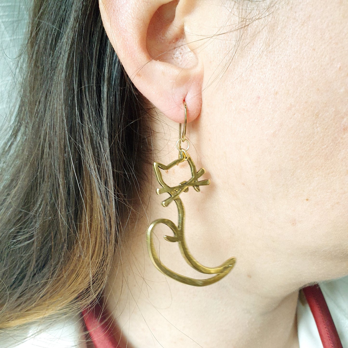 Orecchi gatto in ottone
