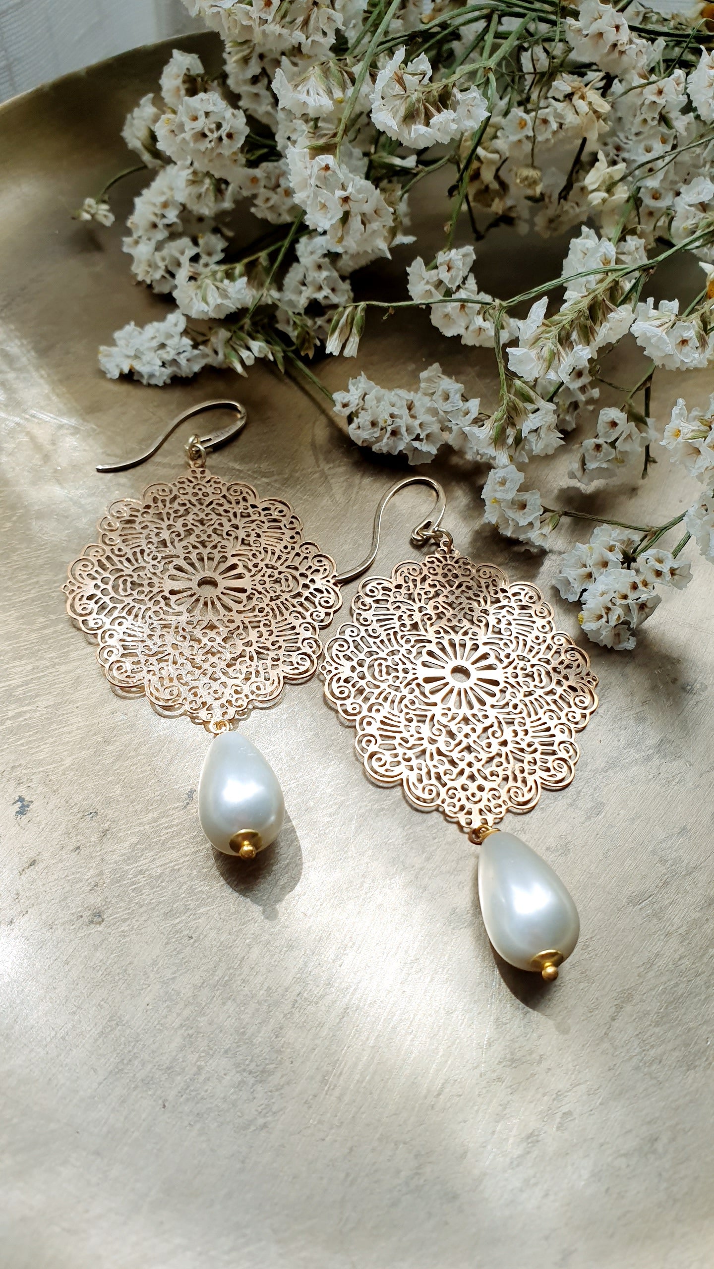 Orecchini Gipsy con perle