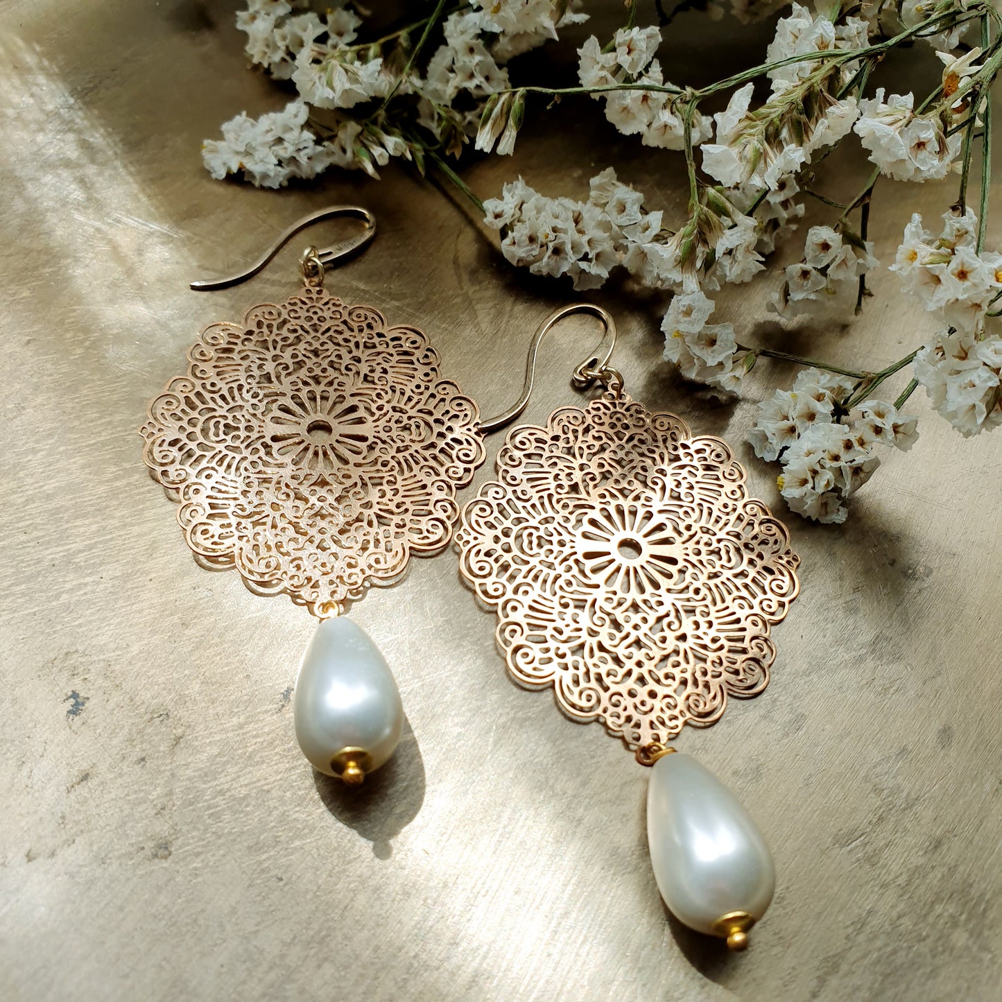 Orecchini Gipsy con perle