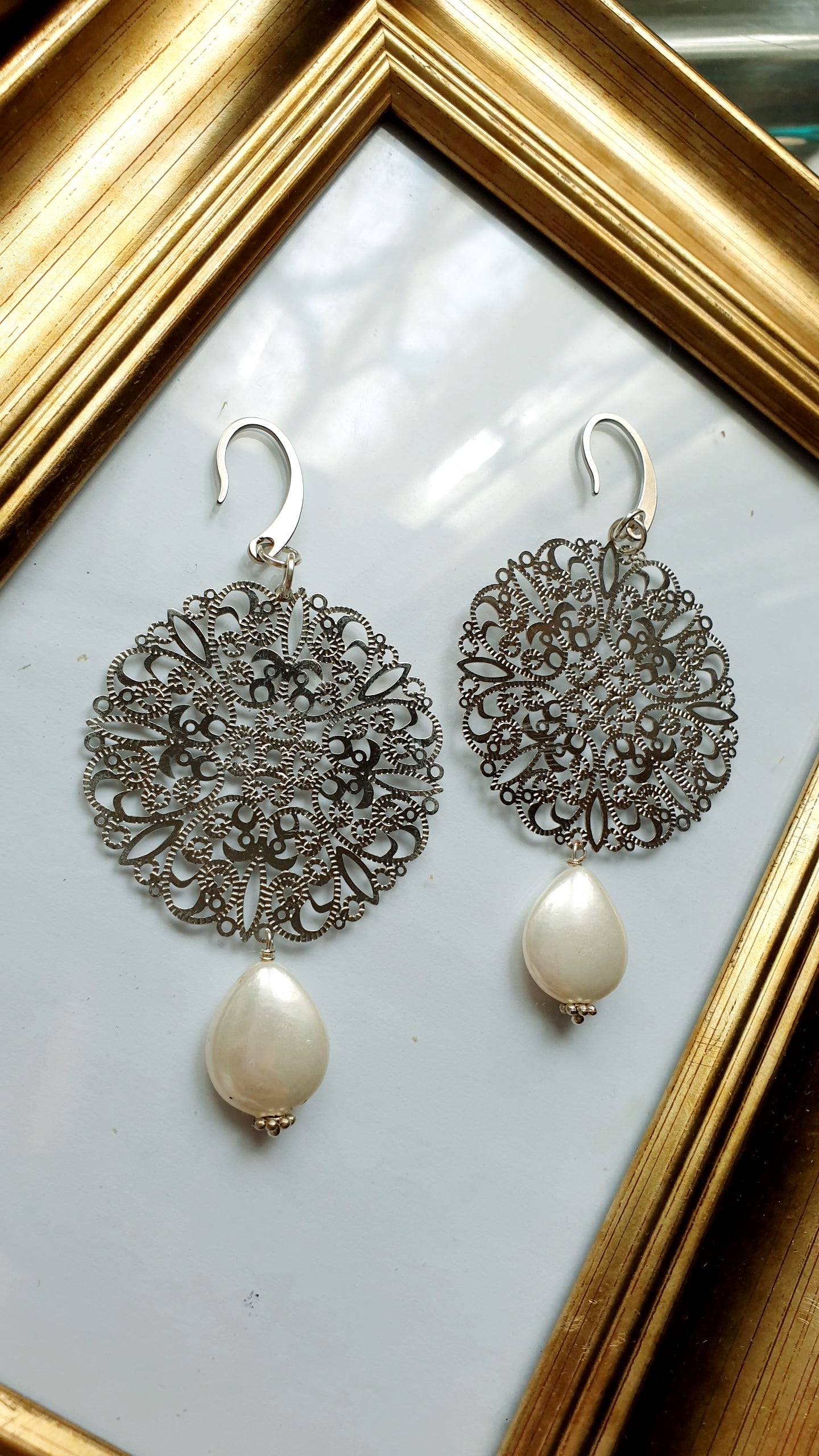 Orecchini Gipsy in ottone.
