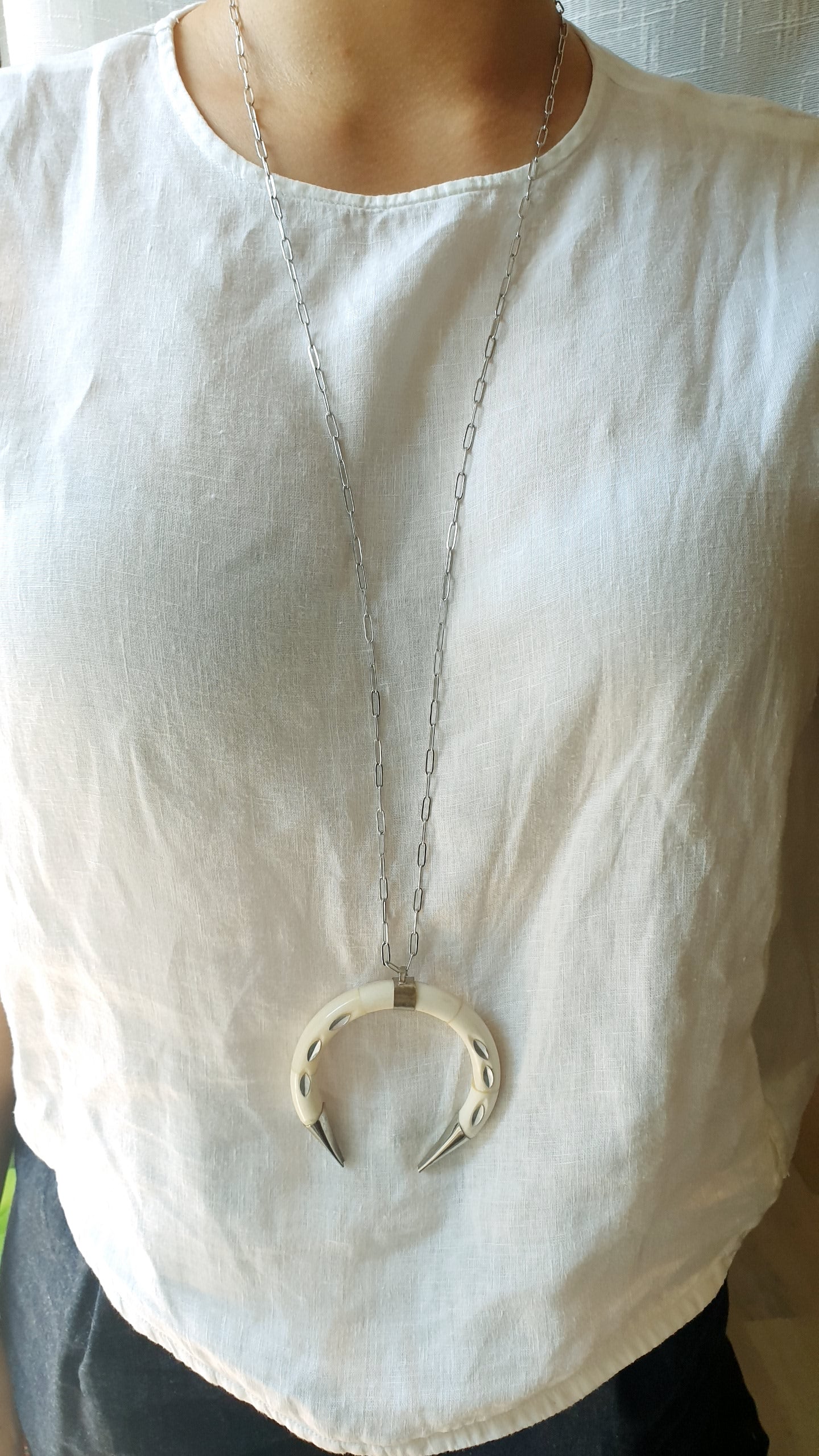 Collana corno Moon