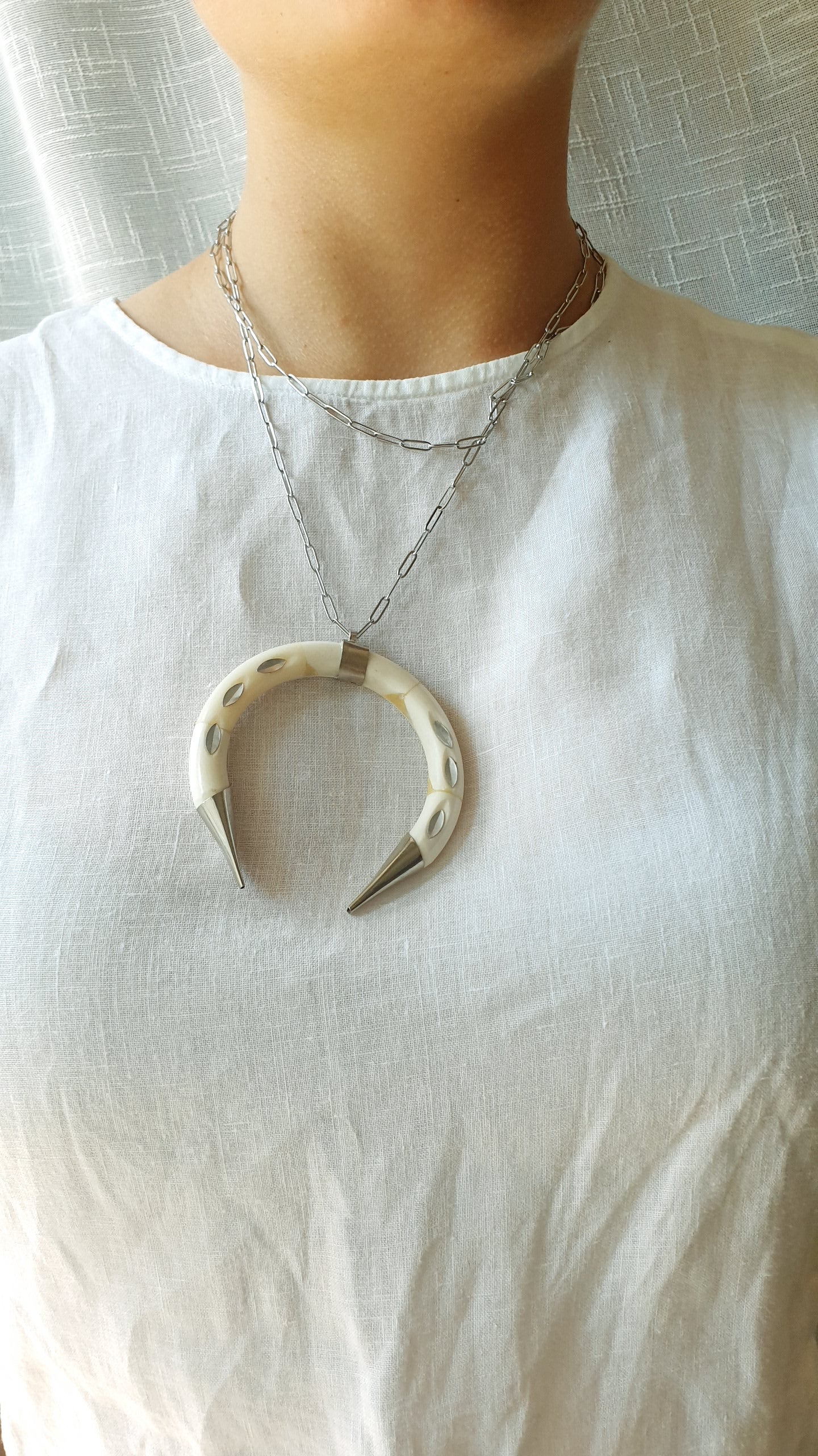 Collana corno Moon