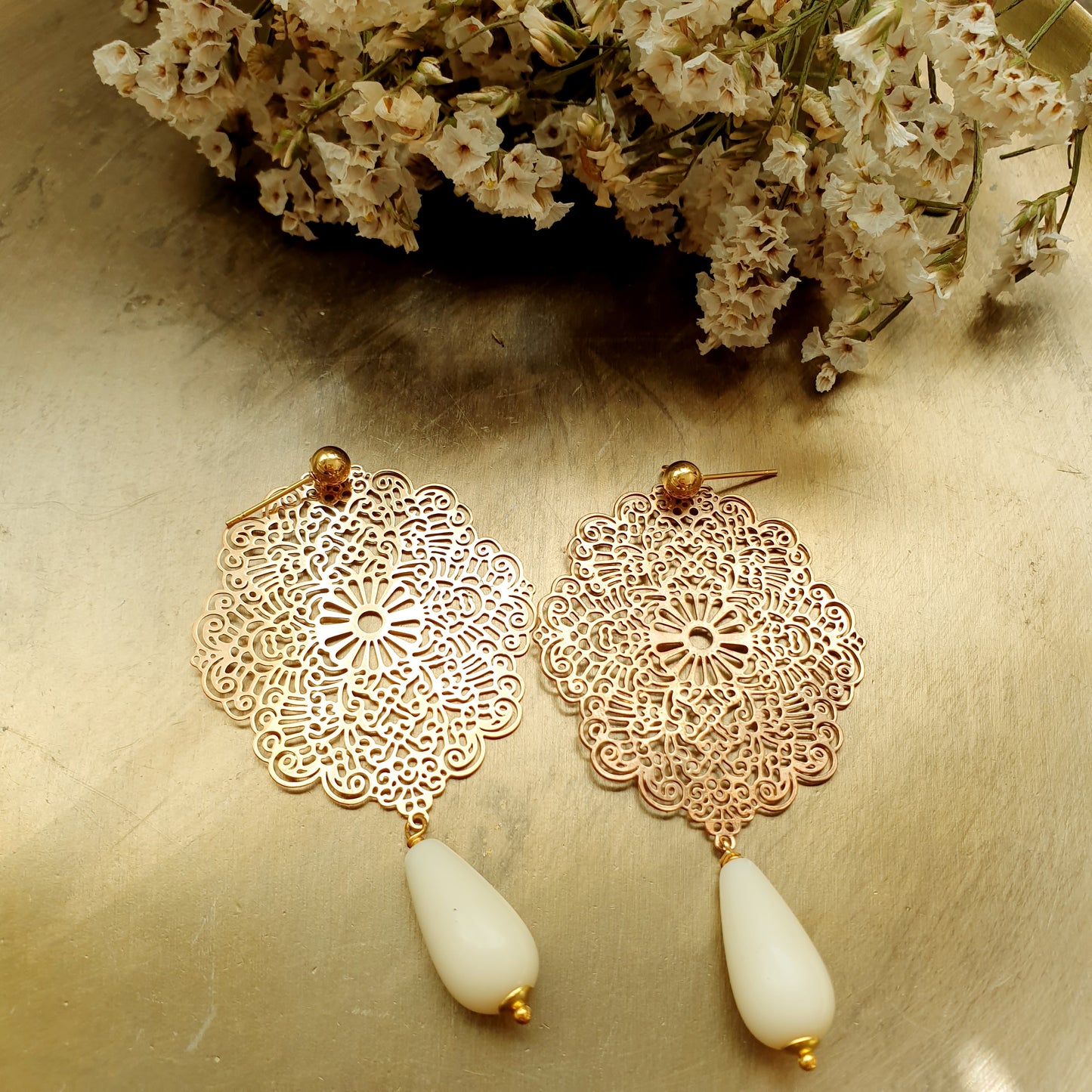Orecchini Gipsy con perle