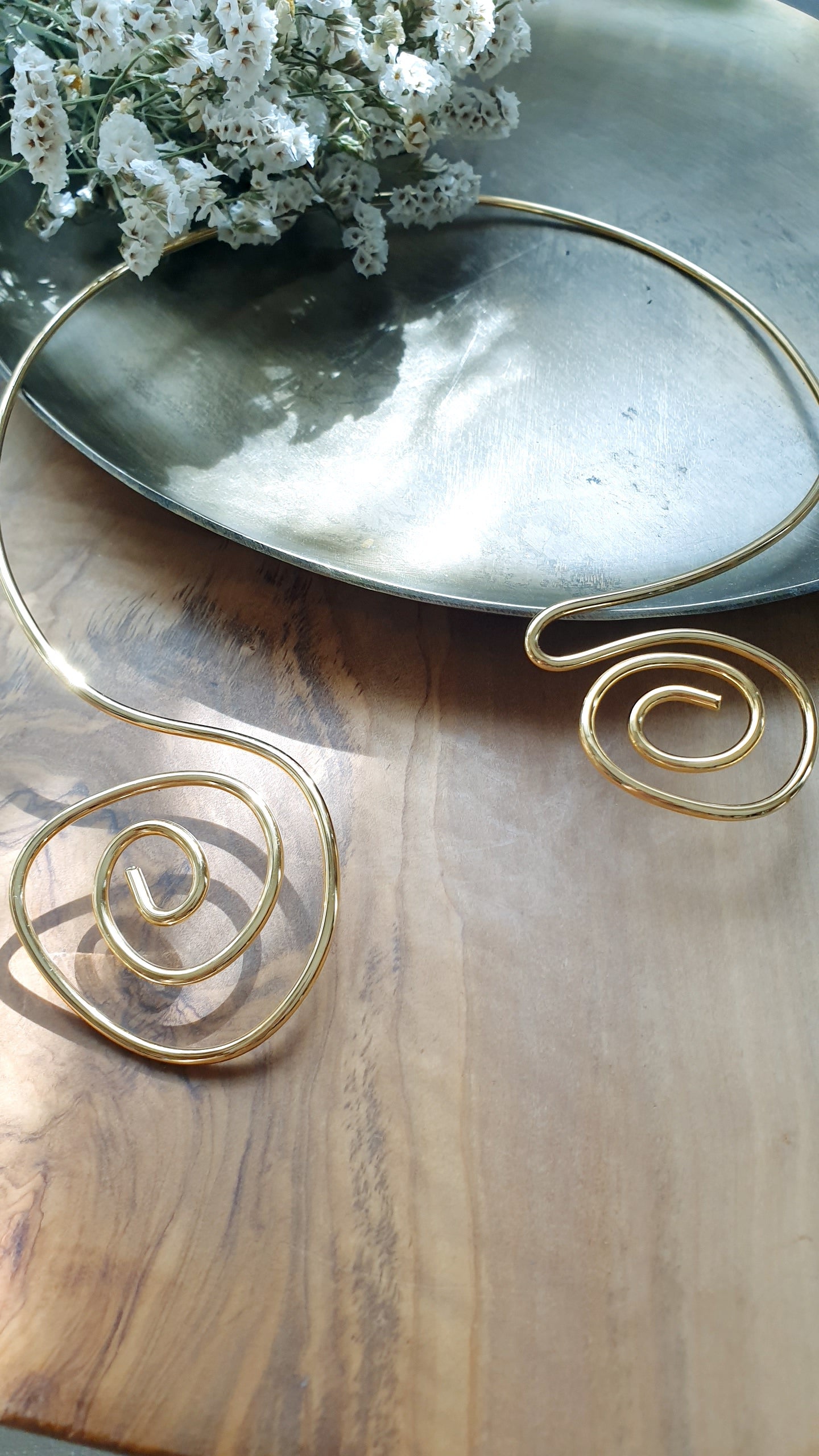 Collana in filo placcato oro