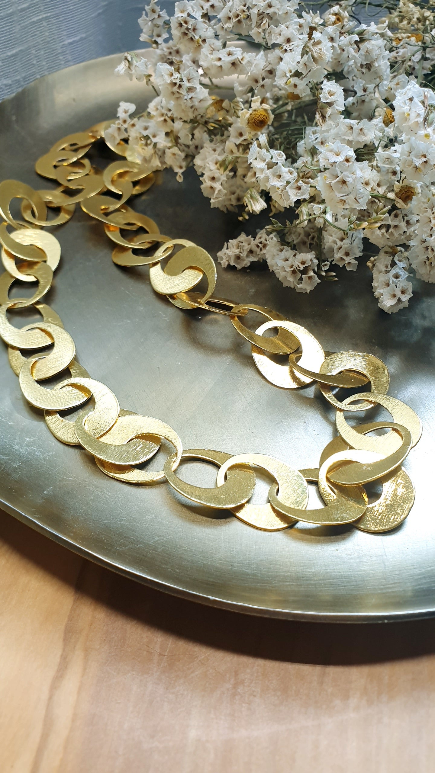 Collana a catena in ottone