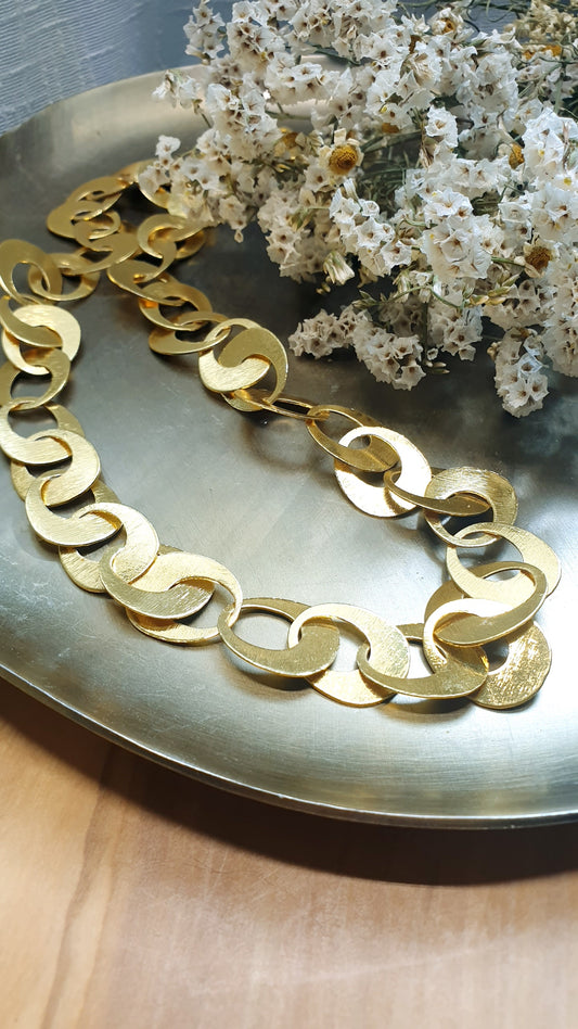 Collana a catena in ottone