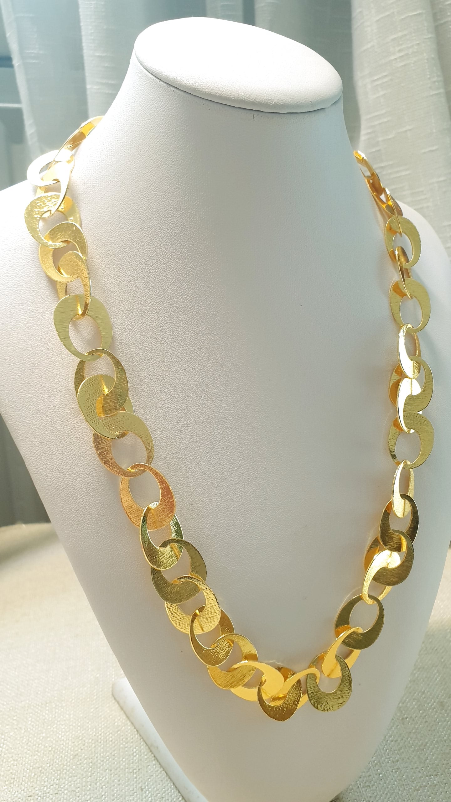 Collana a catena in ottone