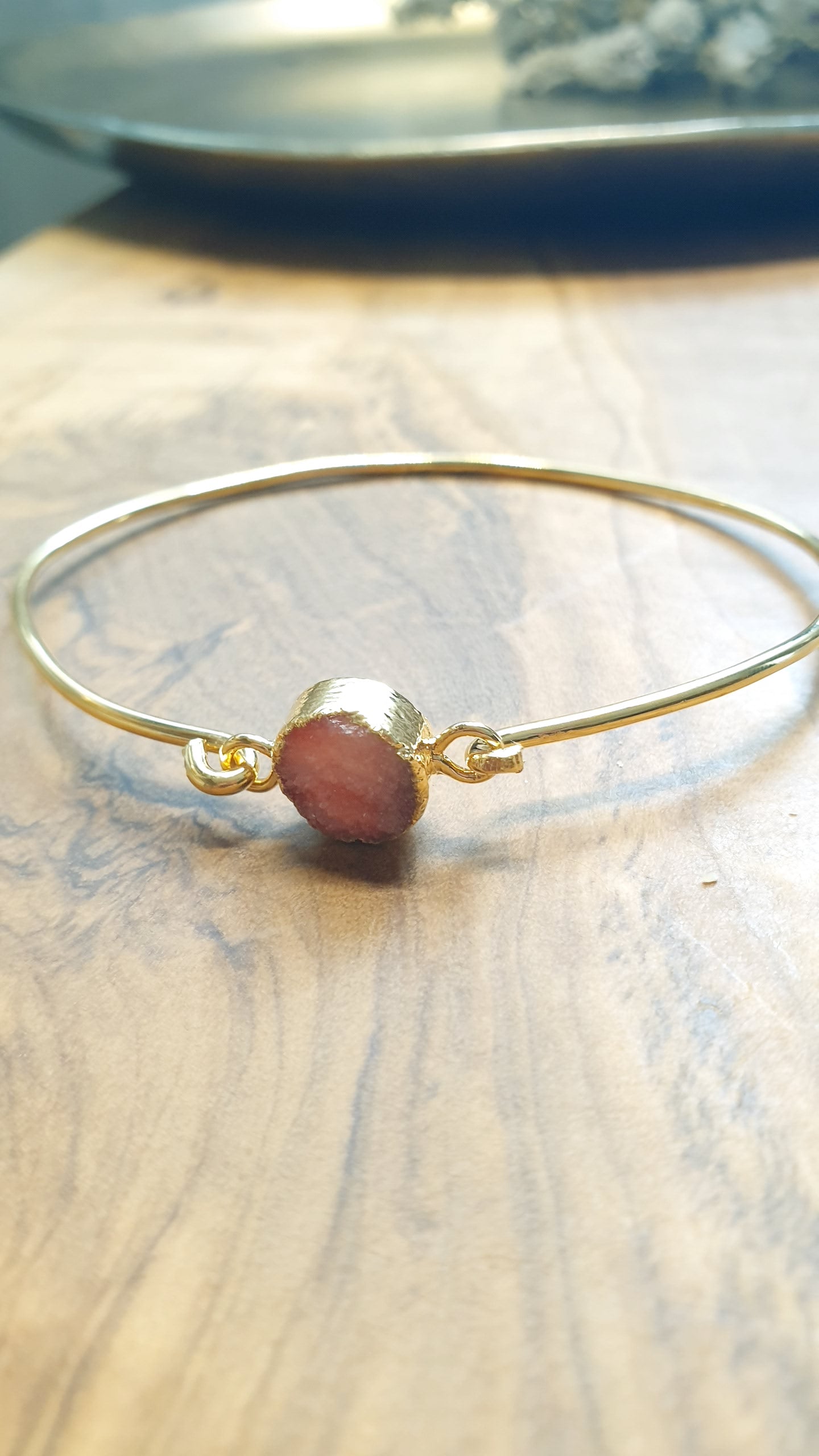 Bracciale in ottone con drusa