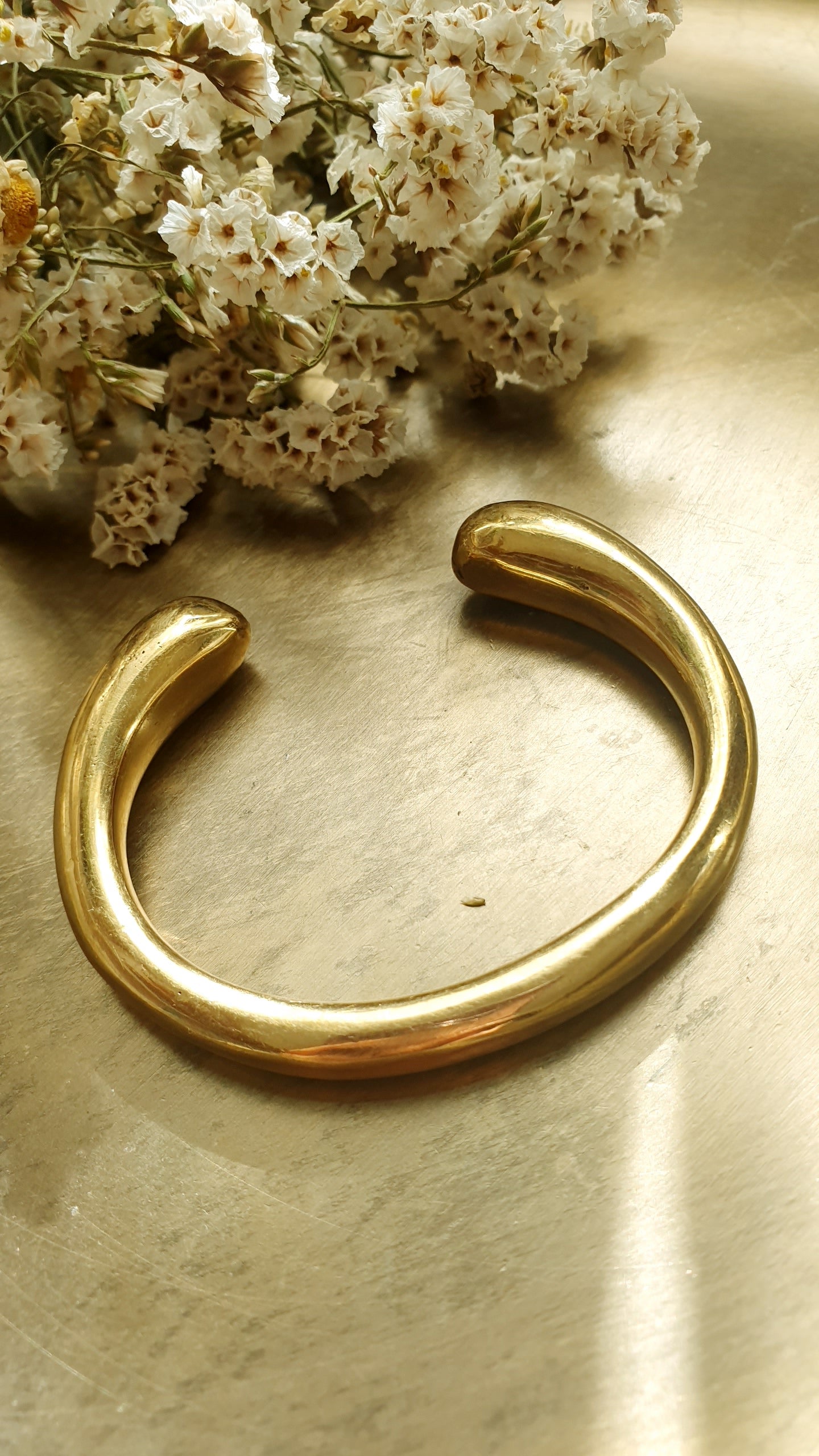 Bracciale fascia in ottone