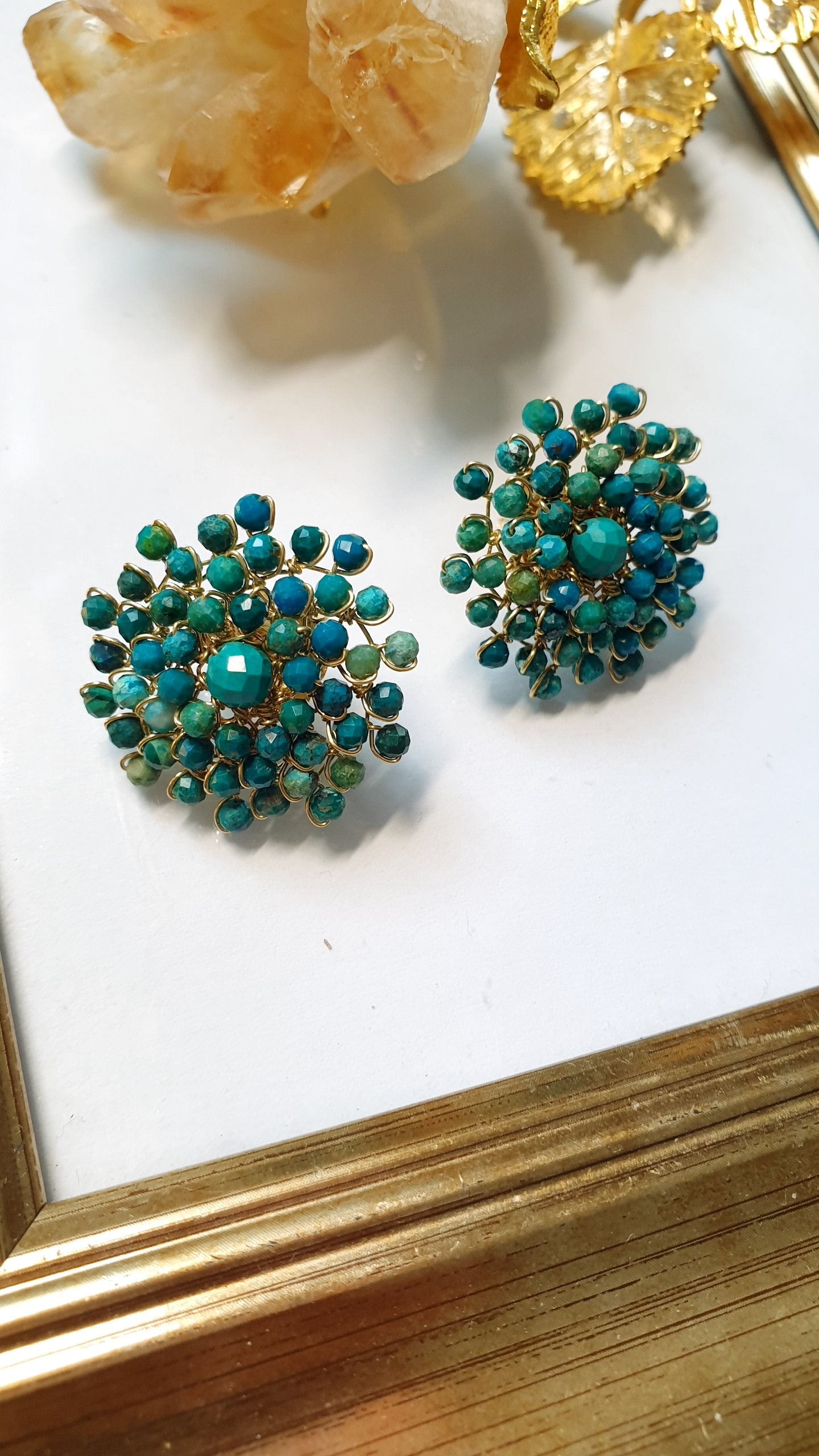 Orecchini in argento con turchese