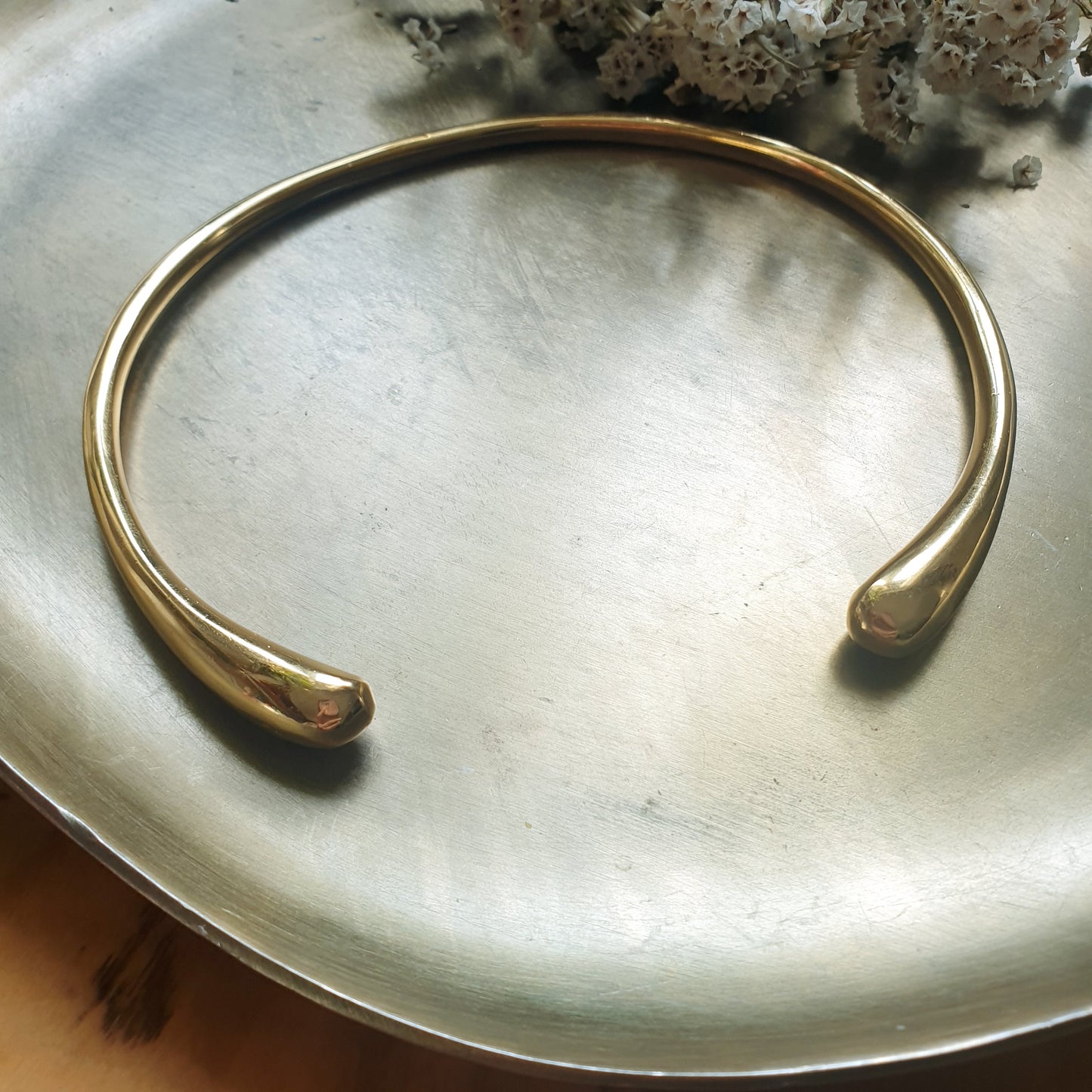 Girocollo in ottone placcato oro