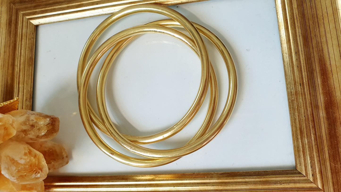 Bracciali in ottone tris