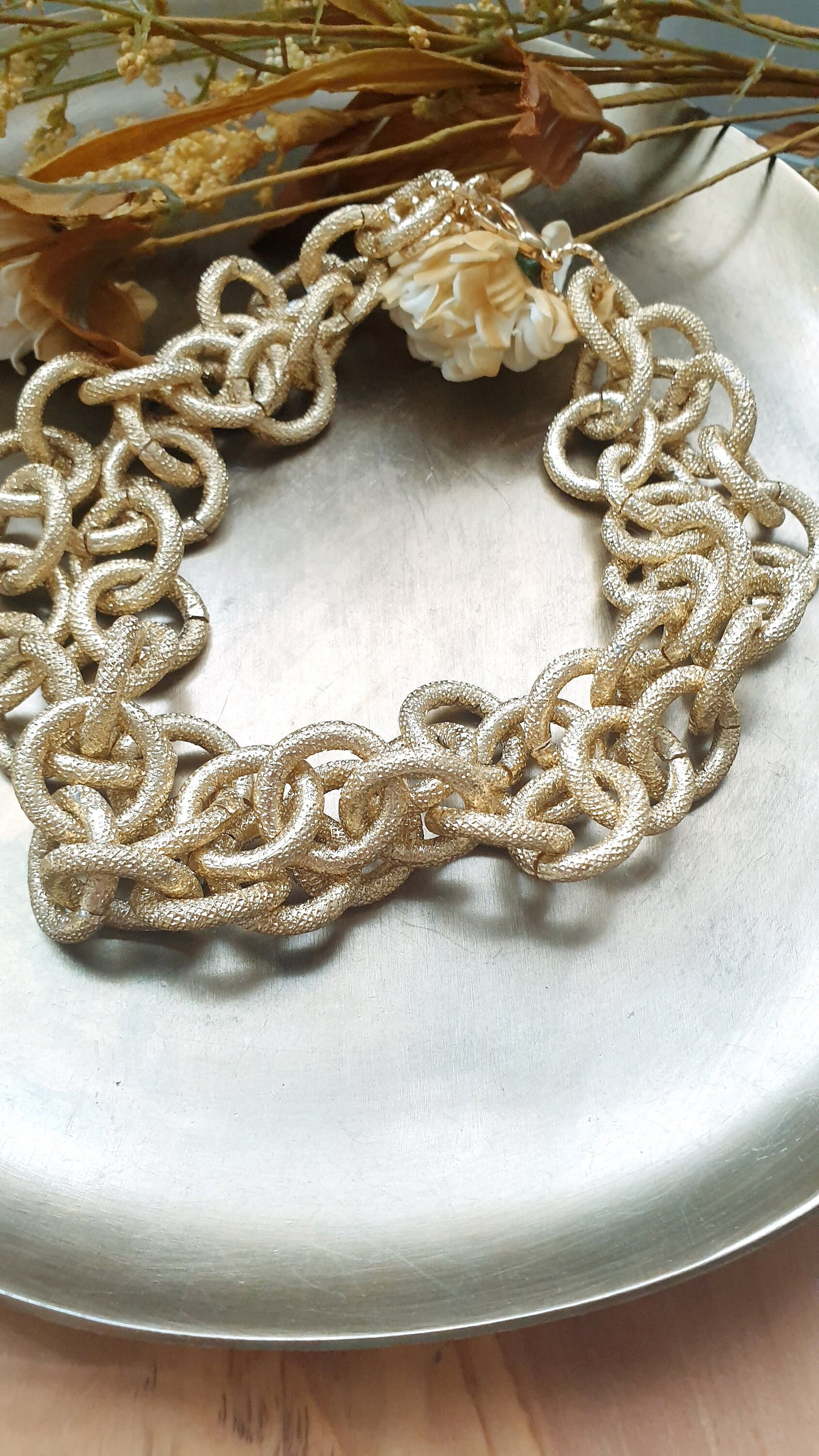 Gold Aluminum Choker
