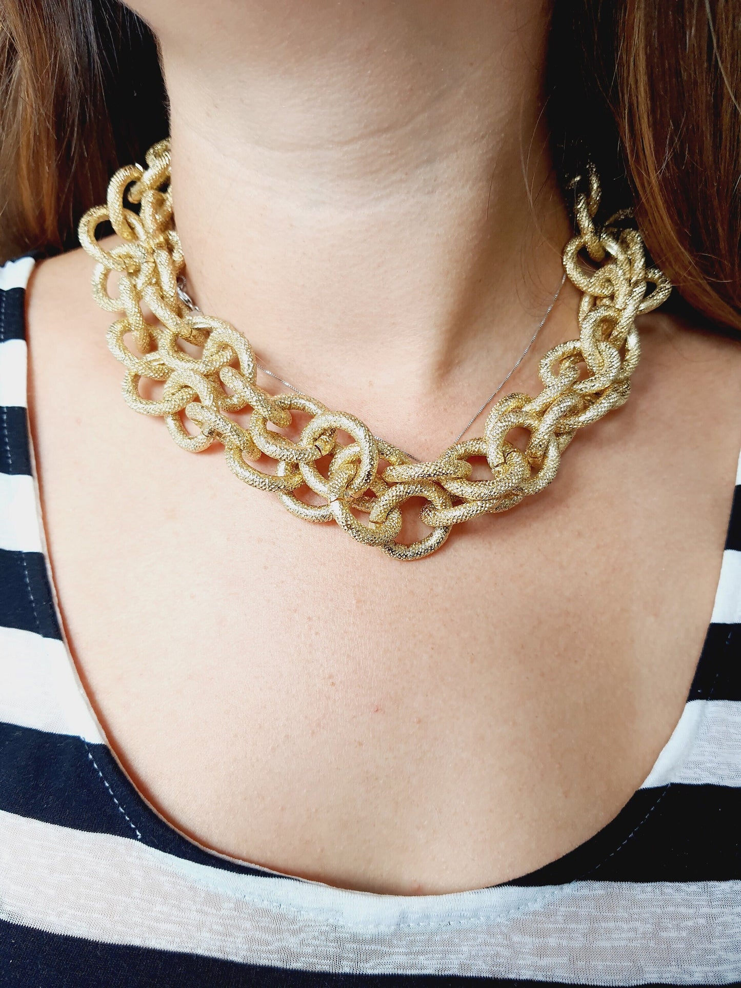 Gold Aluminum Choker