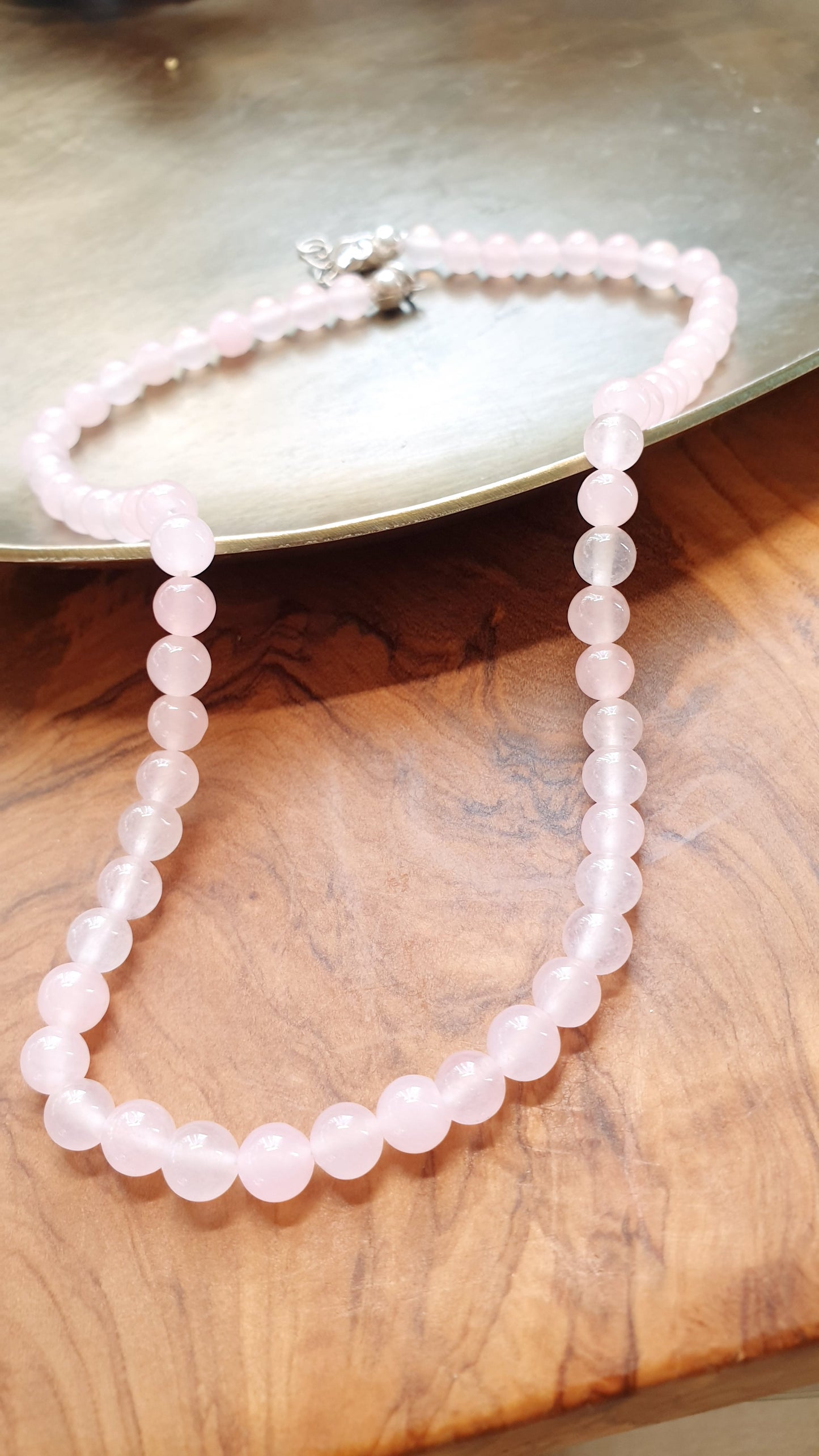 Collana quarzo rosa