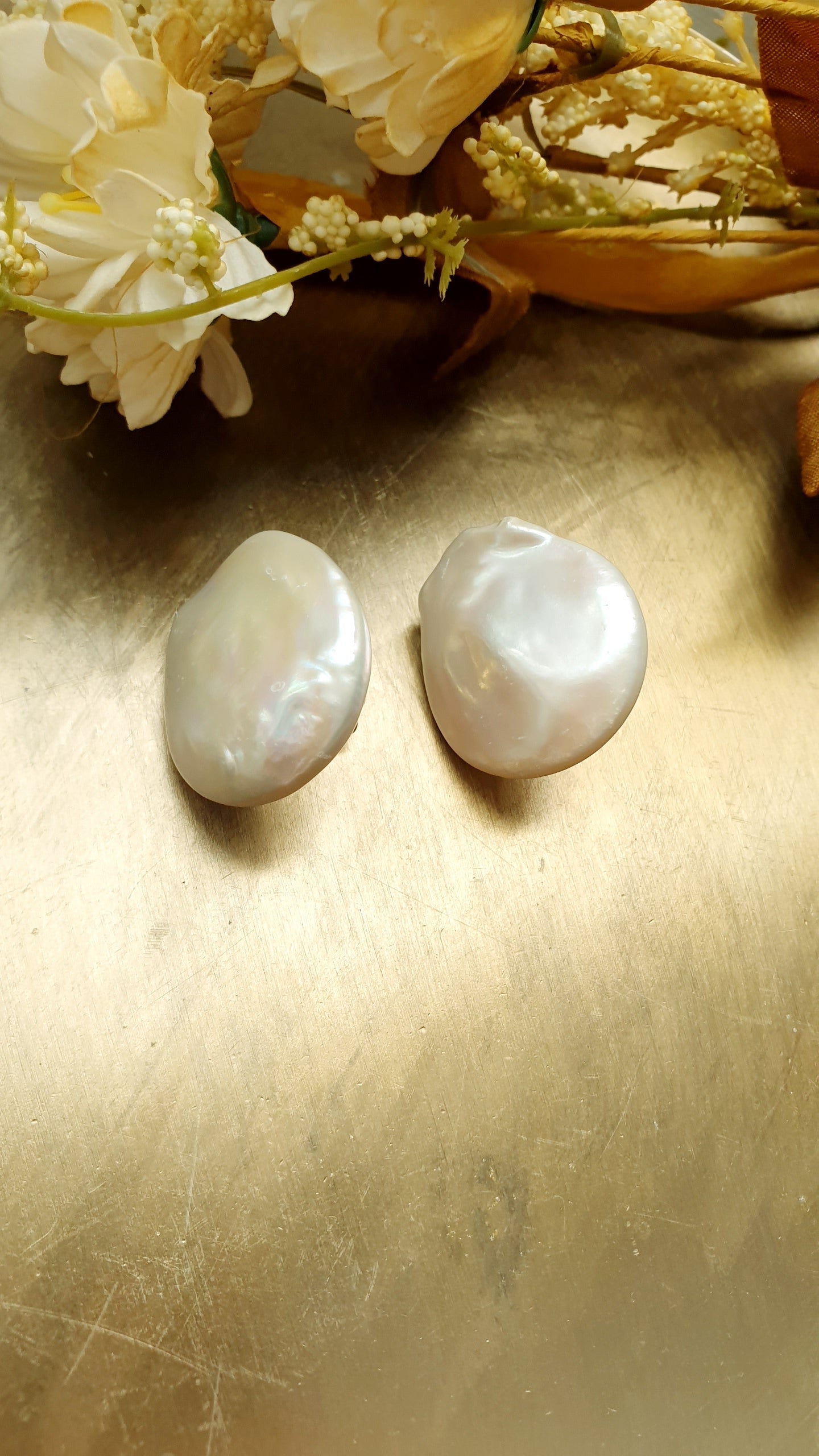 Orecchini a clip con perle barocche