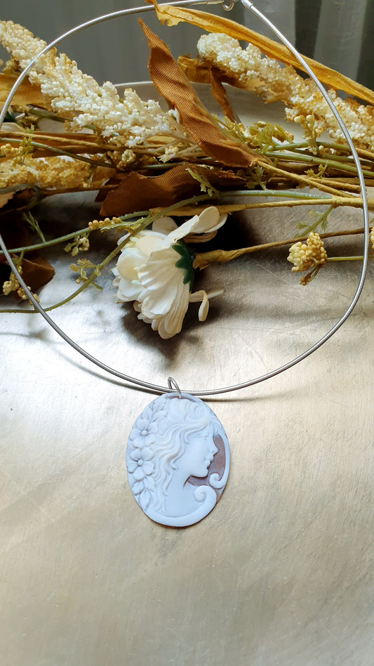 Girocollo in argento con cammeo originale