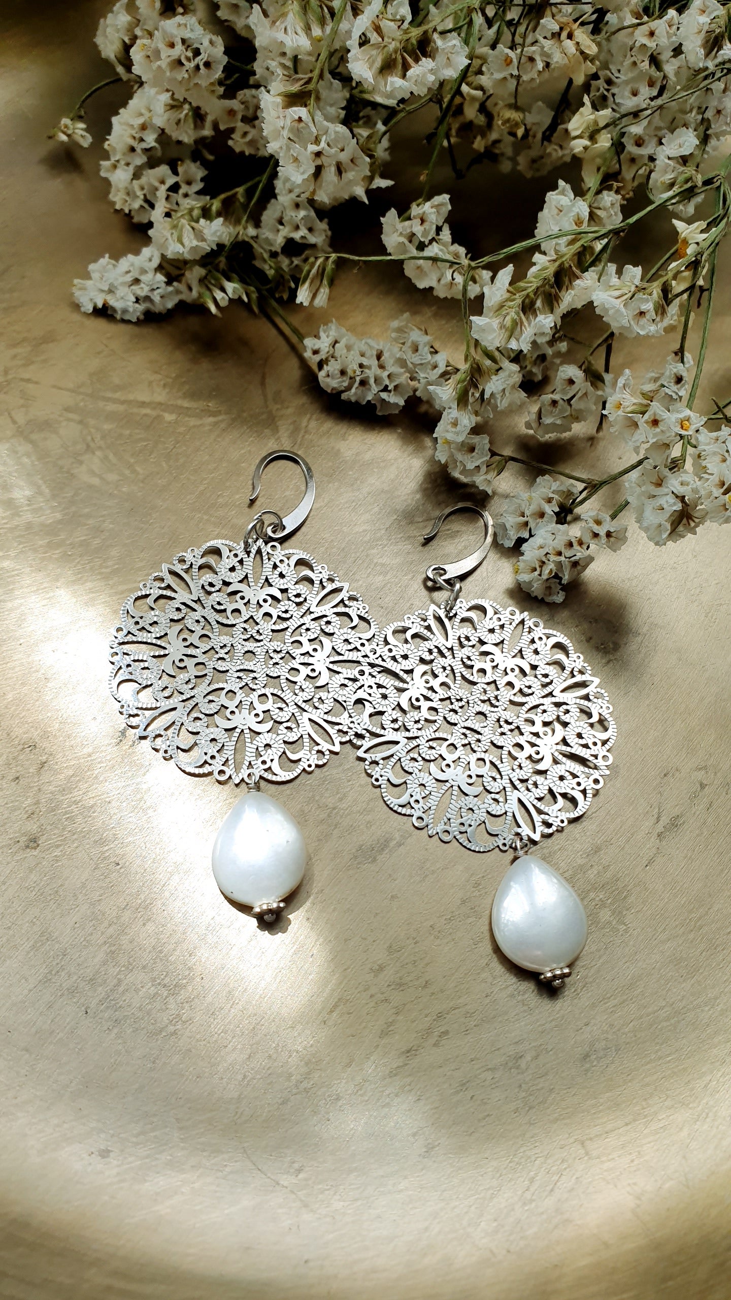 Orecchini Gipsy in ottone.
