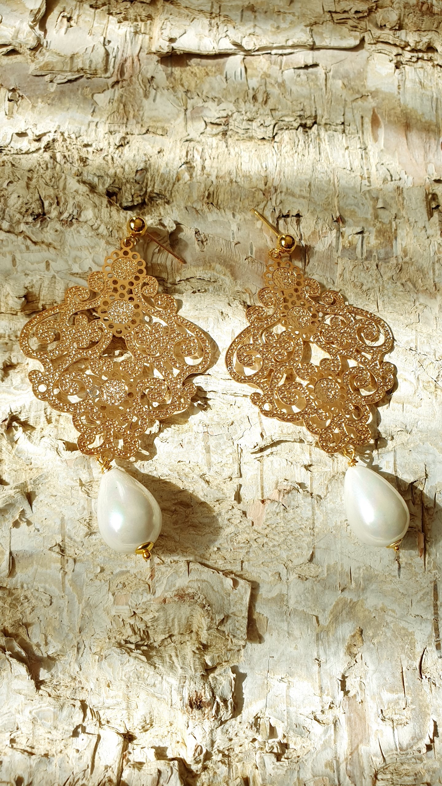 Orecchini "Gipsy" con perle di Maiorca