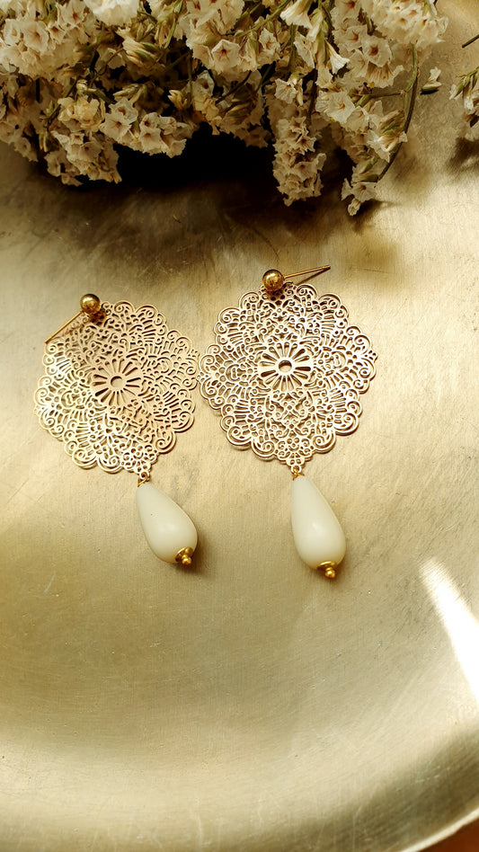 Orecchini Gipsy con perle
