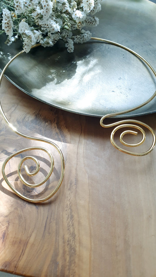 Collana in filo placcato oro