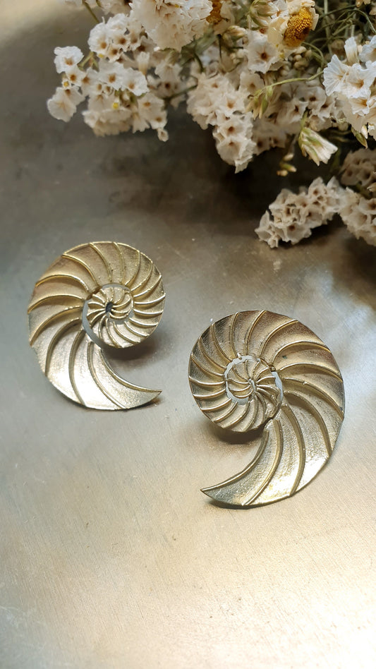 Orecchini chiocciola in ottone