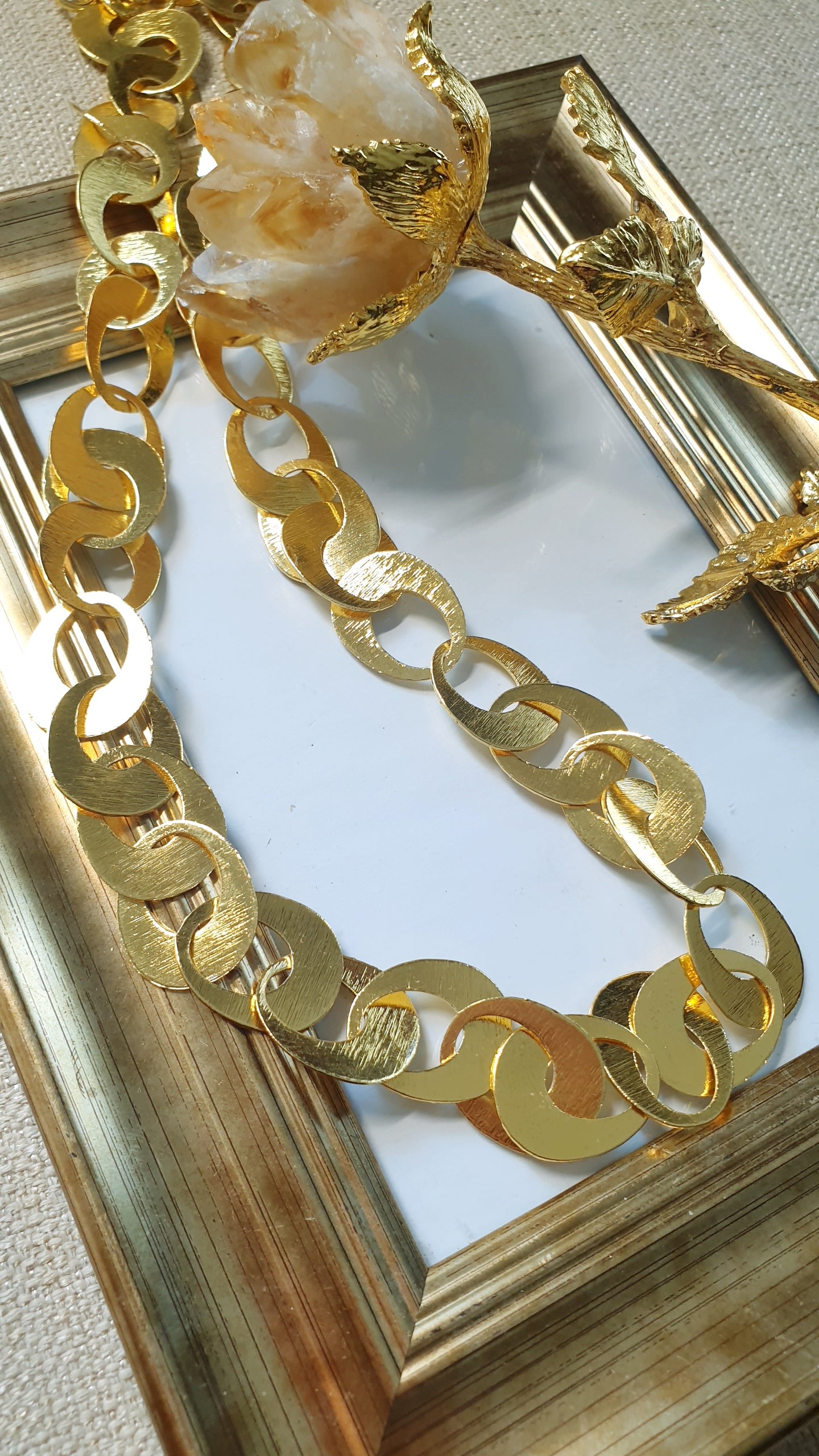 Collana a catena in ottone