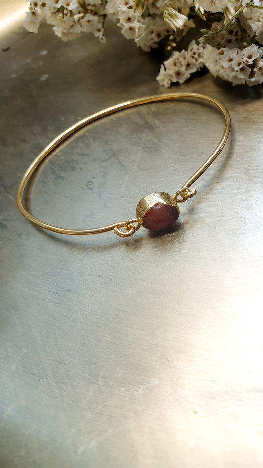 Bracciale in ottone con drusa