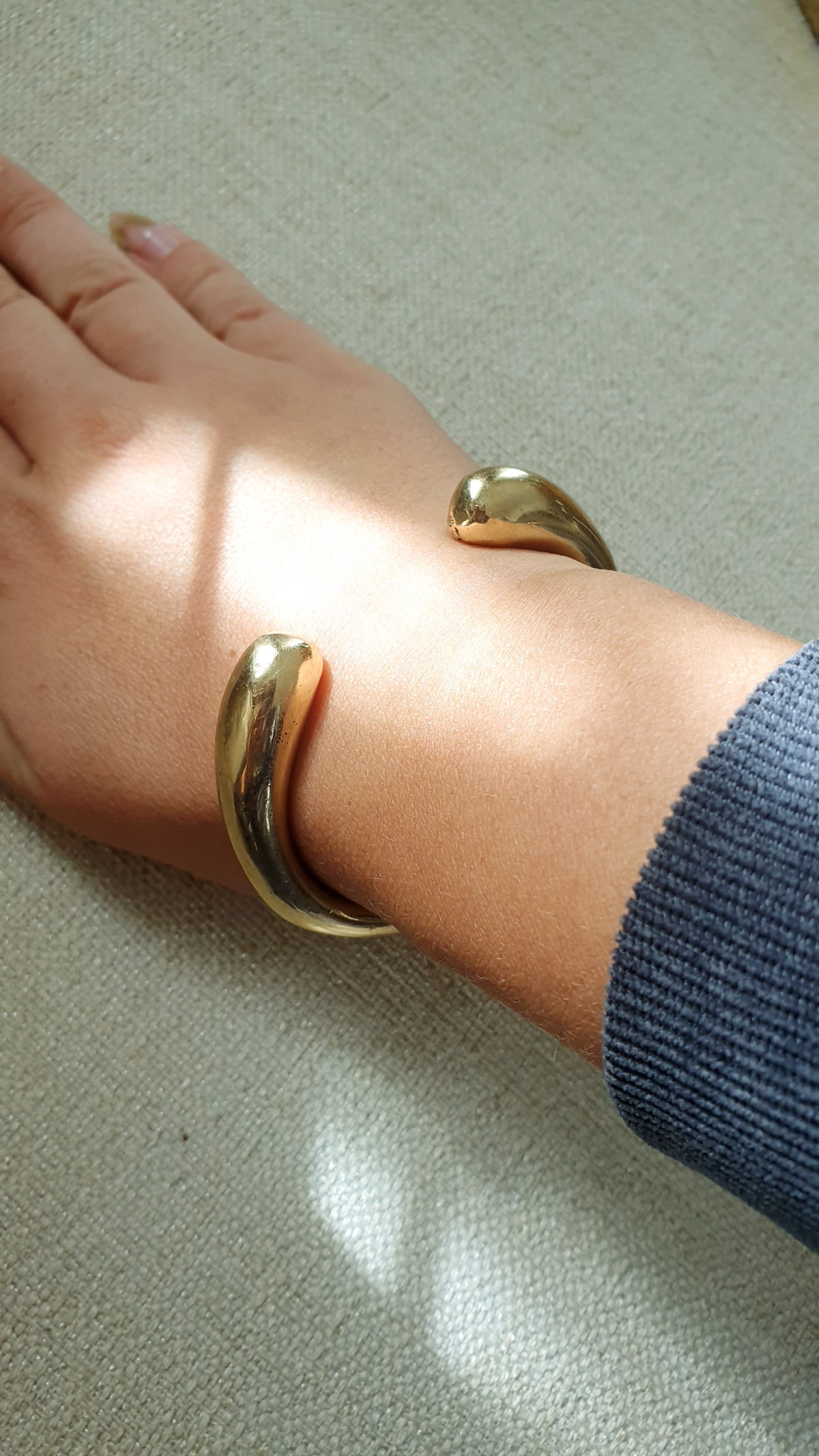 Bracciale in ottone placcato oro