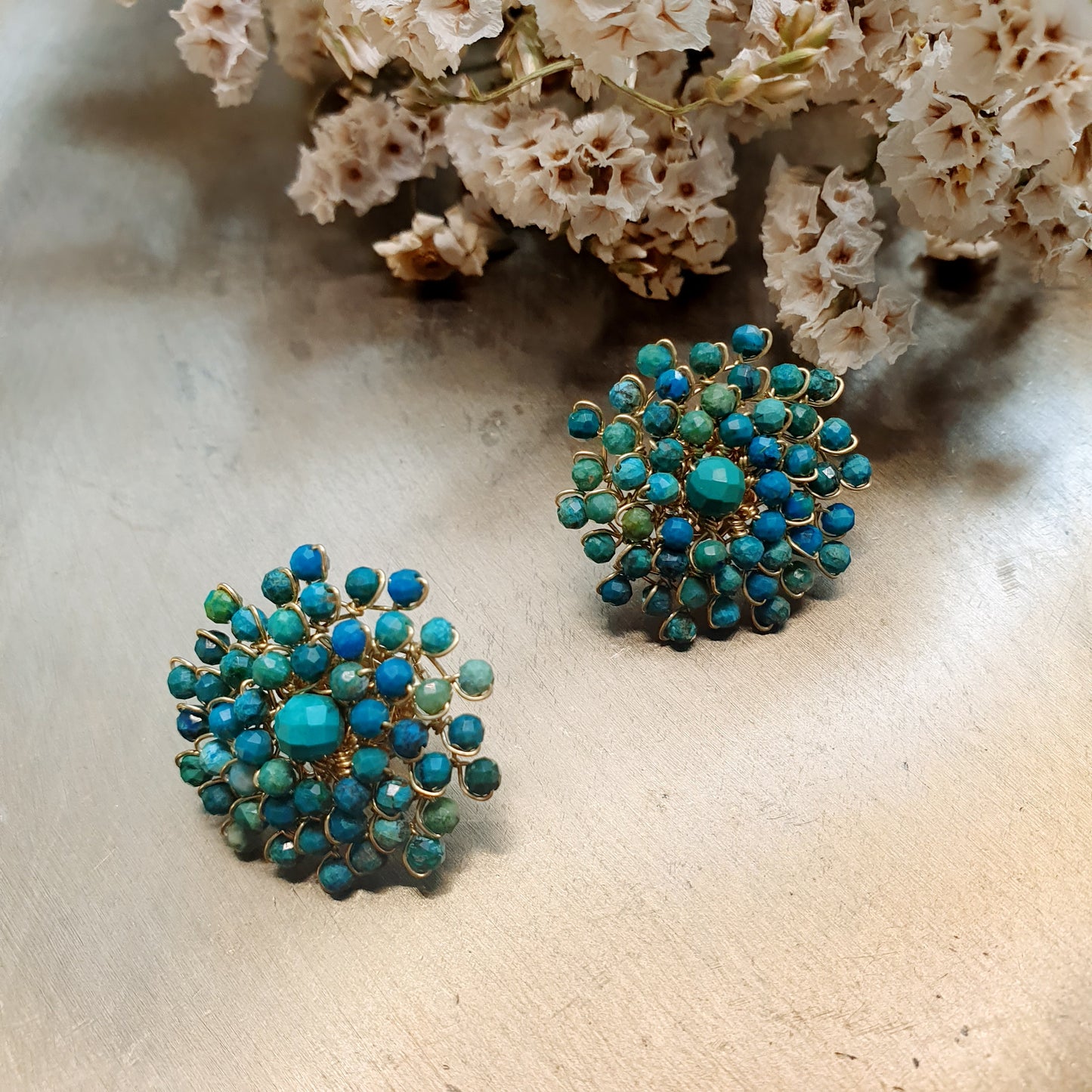 Orecchini in argento con turchese