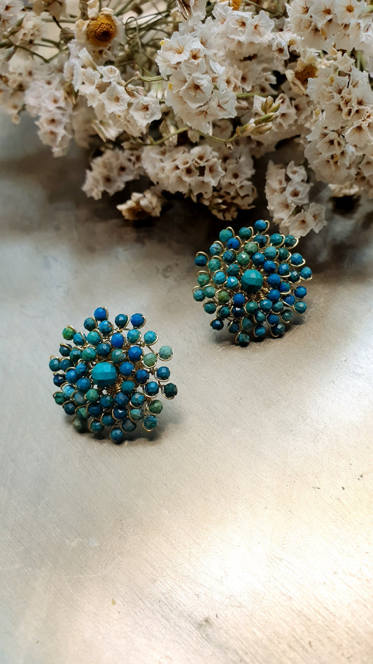 Orecchini in argento con turchese