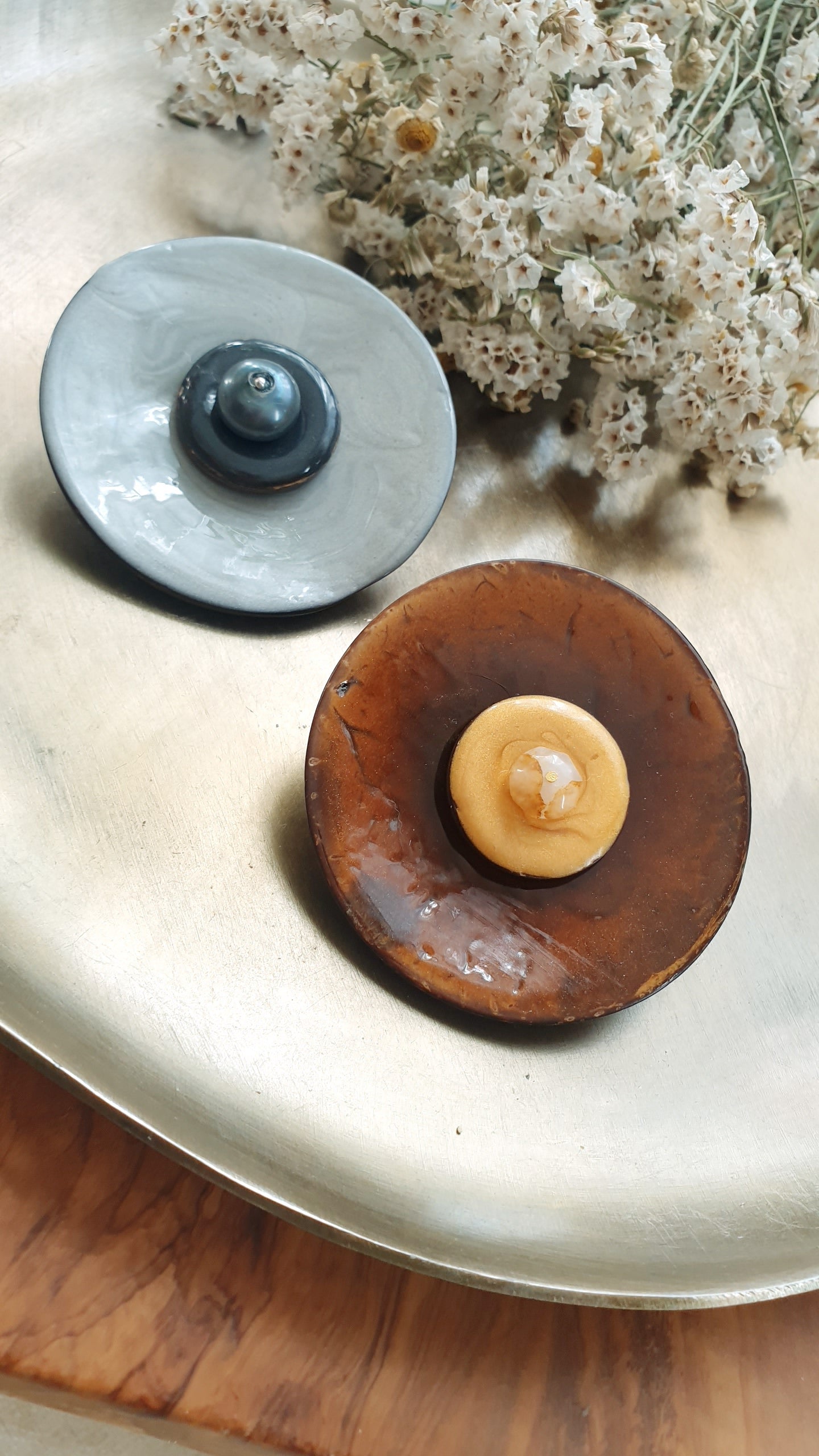 Spille con semi laccati