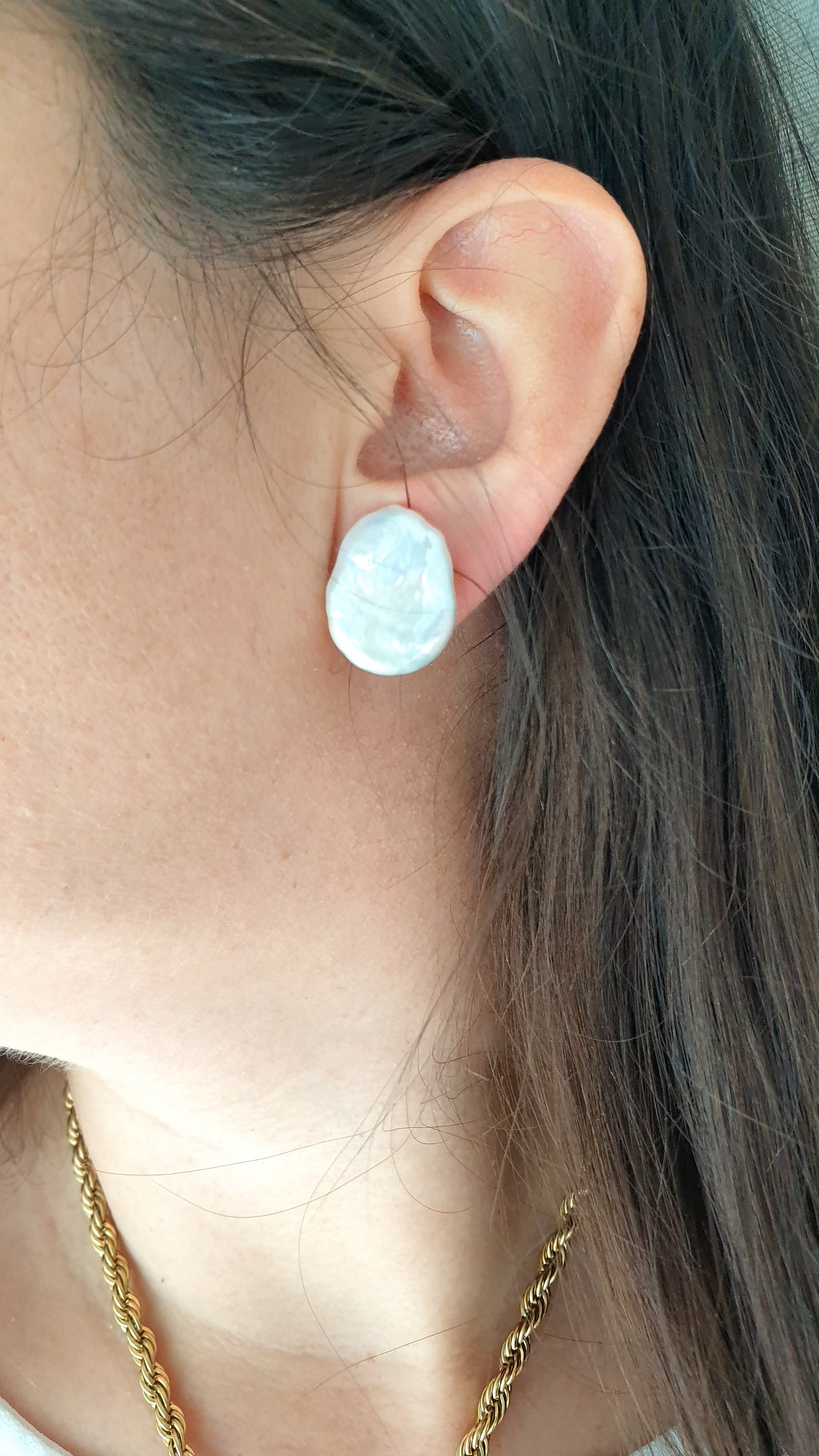 Orecchini a clip con perle