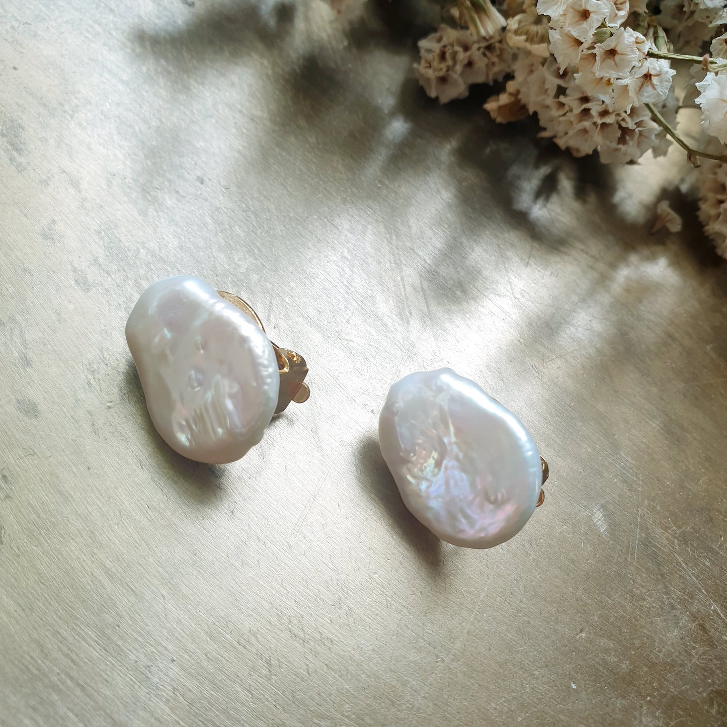 Orecchini a clip con perle