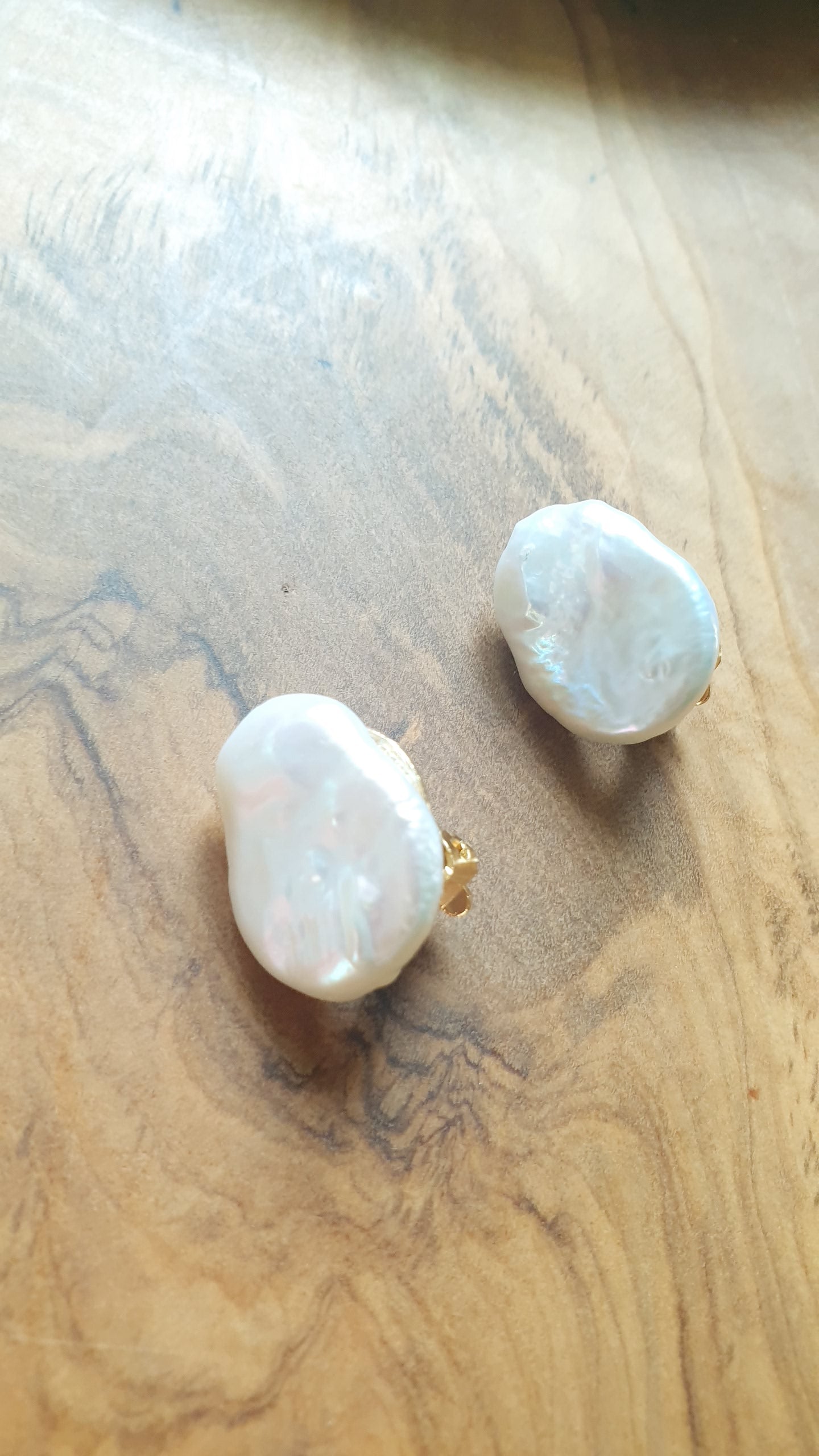 Orecchini a clip con perle