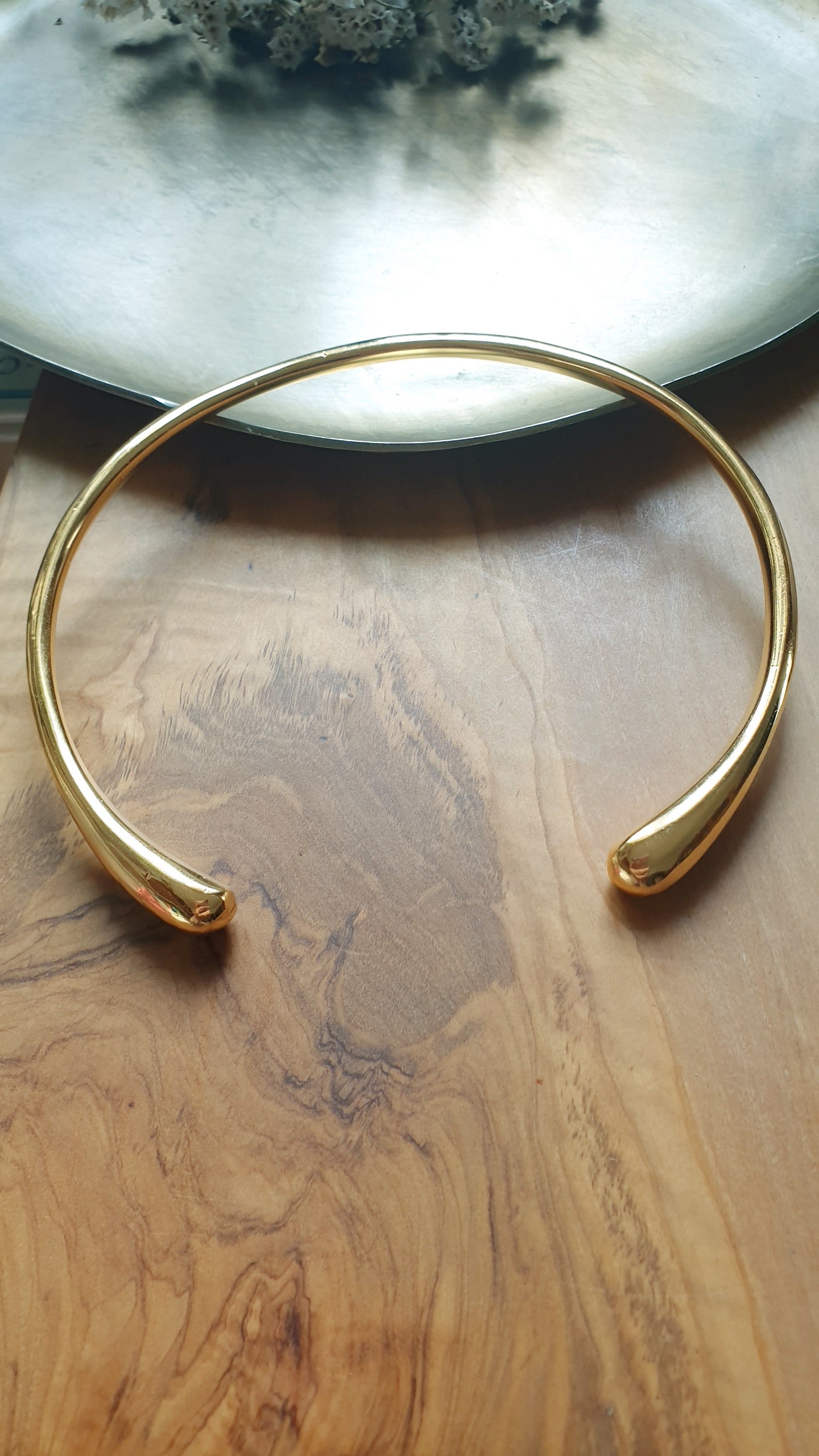 Girocollo in ottone placcato oro