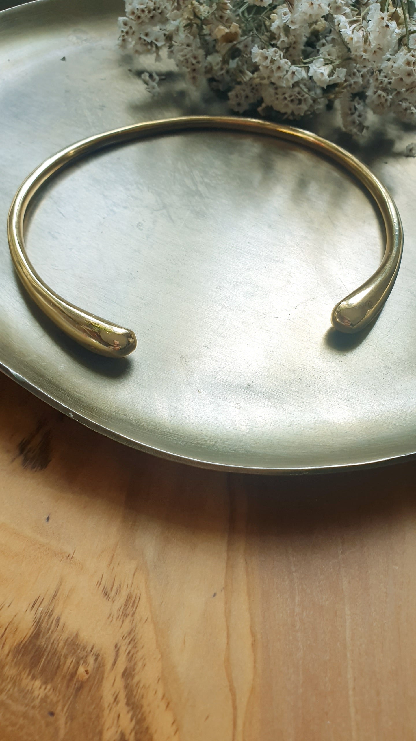 Girocollo in ottone placcato oro