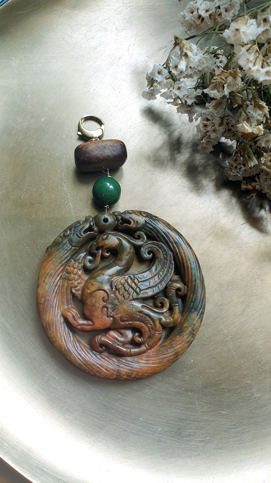 Ciondolo mala in giada