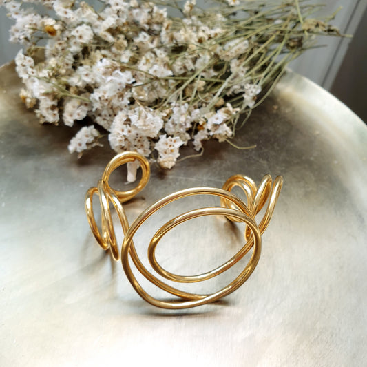 Bracciale in filo placcato oro